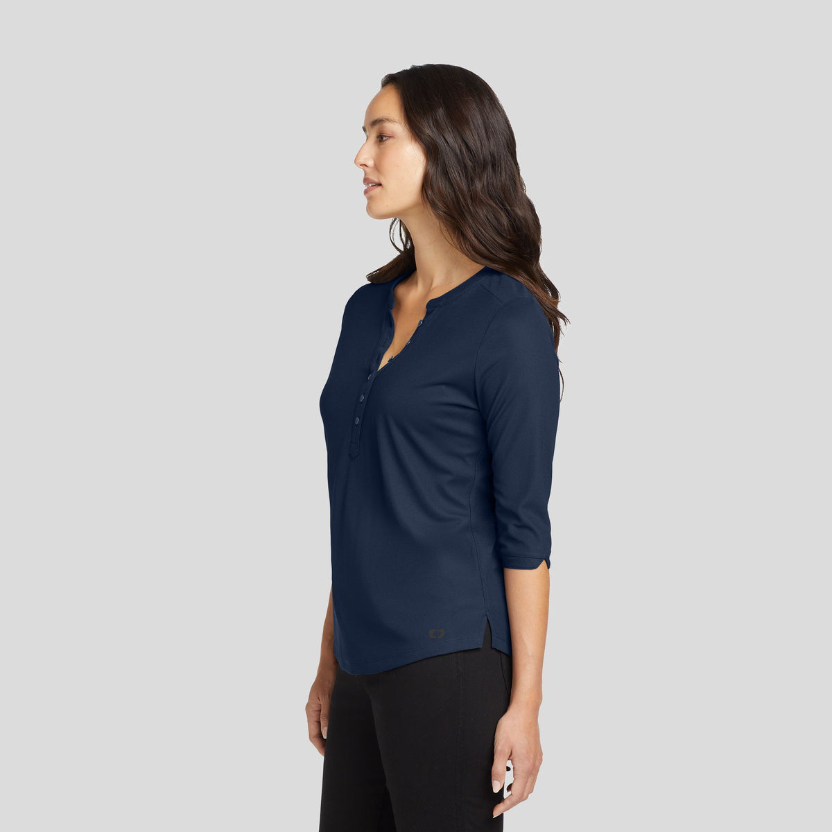 Women's Jewel Henley | Navy