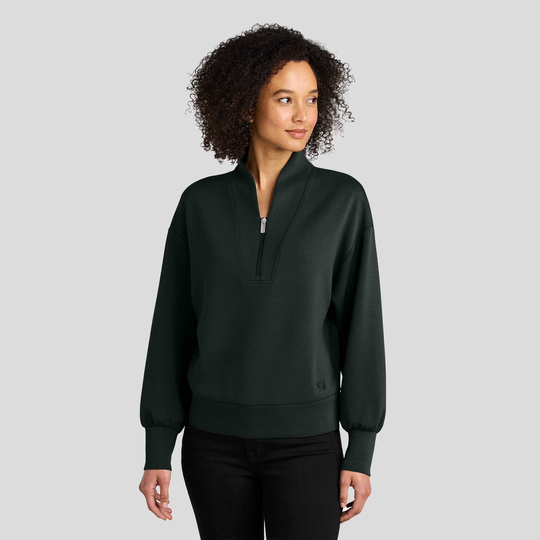 Womenβs Transcend 1/4-Zip | Blacktop
