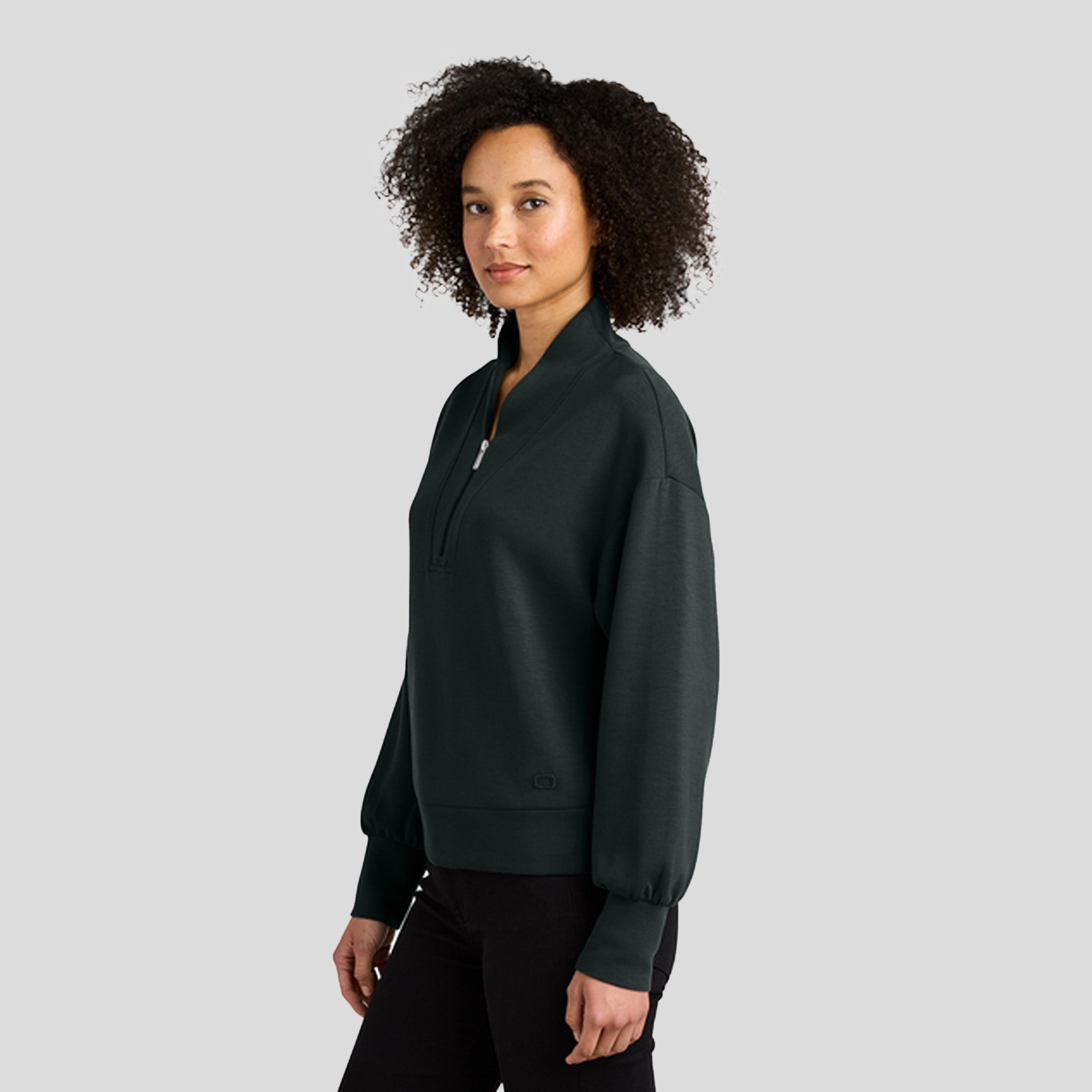 Womenβs Transcend 1/4-Zip | Blacktop