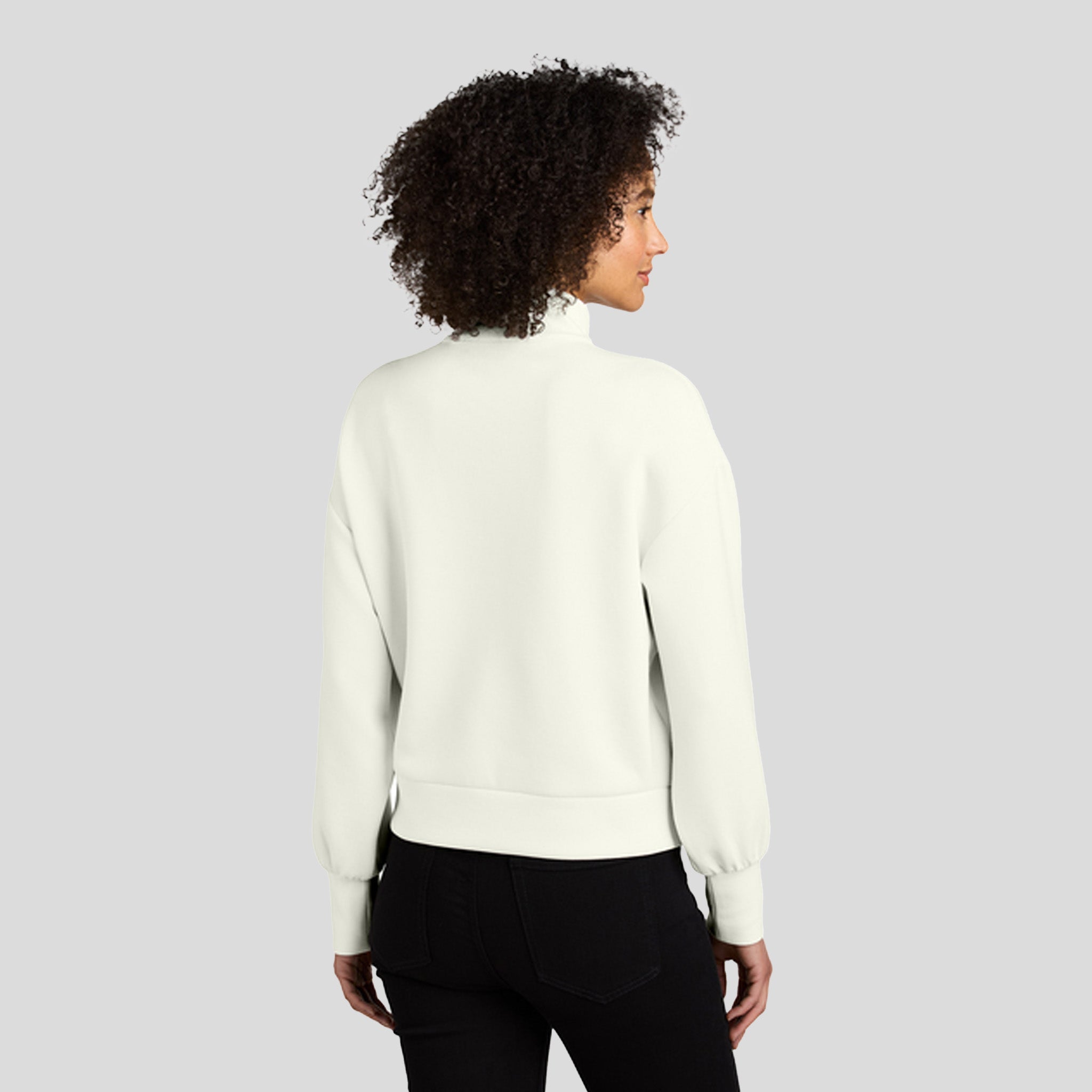 Womenβs Transcend 1/4-Zip | Opal White