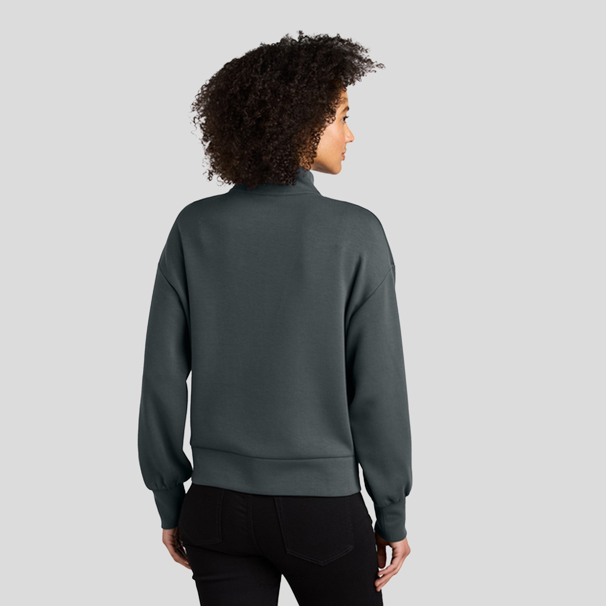Womenβs Transcend 1/4-Zip | Tarmac Grey