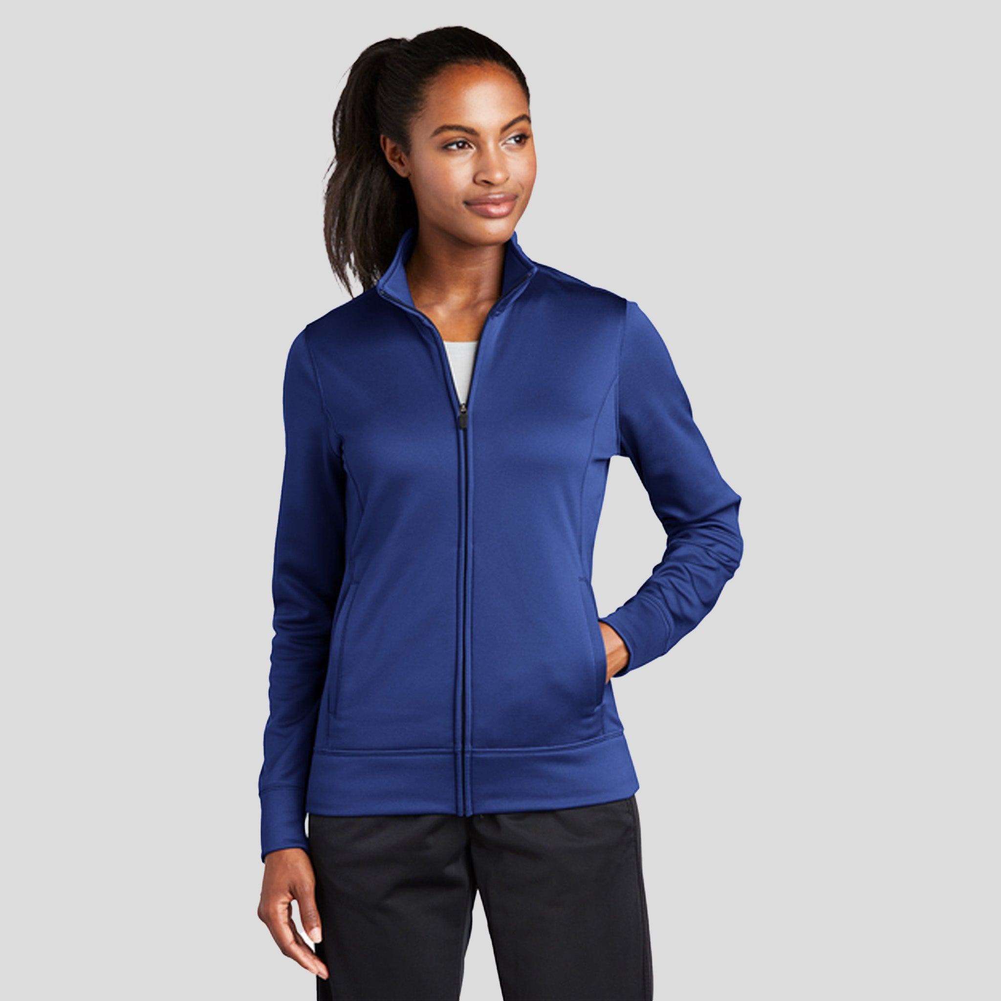 Women's Sport-Wickยฎ Fleece Full-Zip Jacket | True Royal