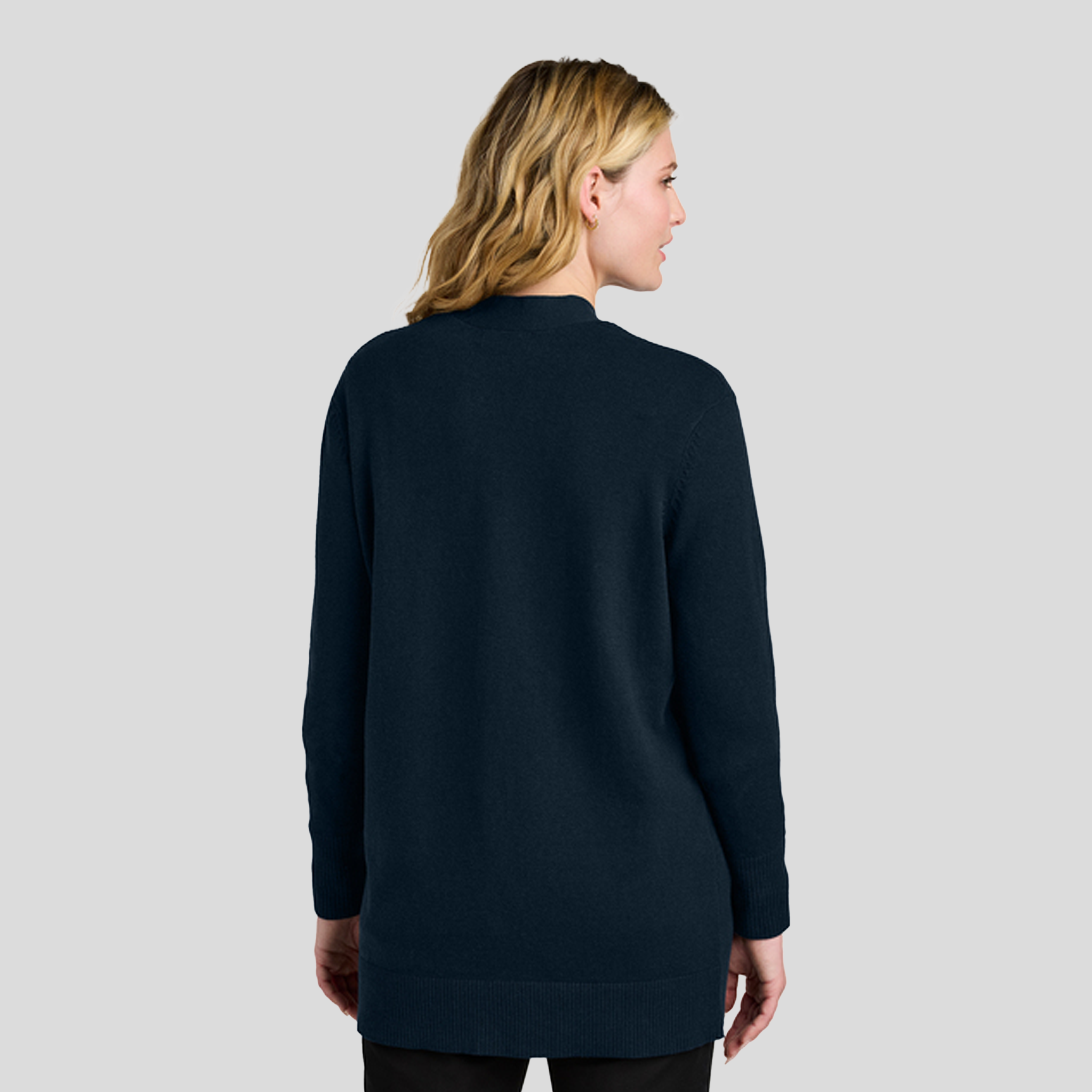 Womenβs Easy Care Open-Front Cardigan Sweater | River Blue Navy