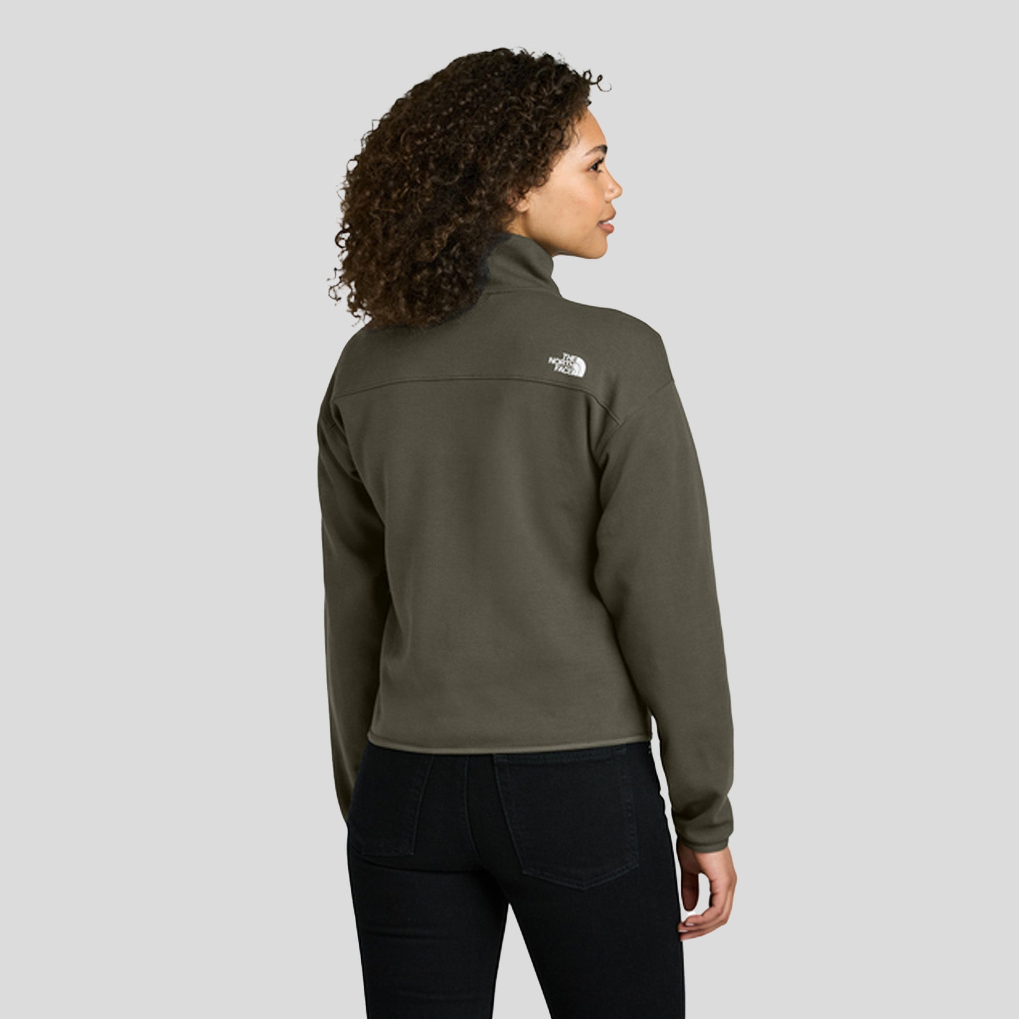 Womenβs Double-Knit 1/2-Zip Fleece | New Taupe Green