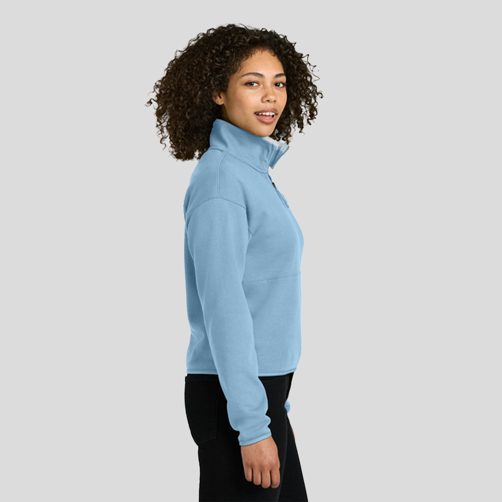 Womenβs Double-Knit 1/2-Zip Fleece | Steel Blue