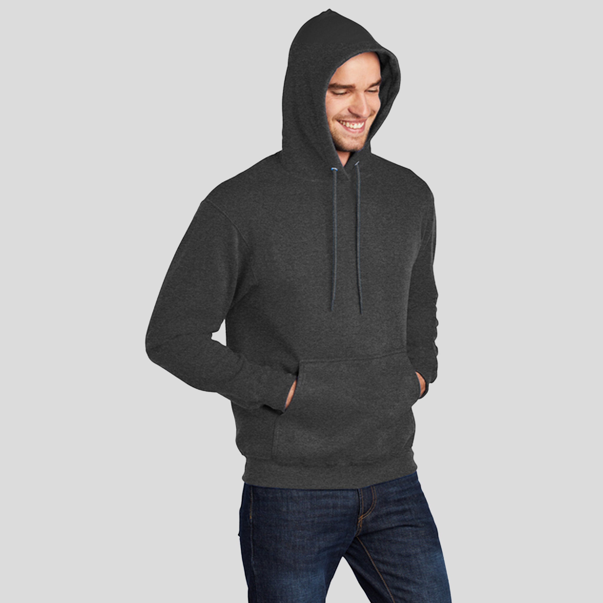 Tall Core Fleece Pullover Hooded Sweatshirt | Black Heather