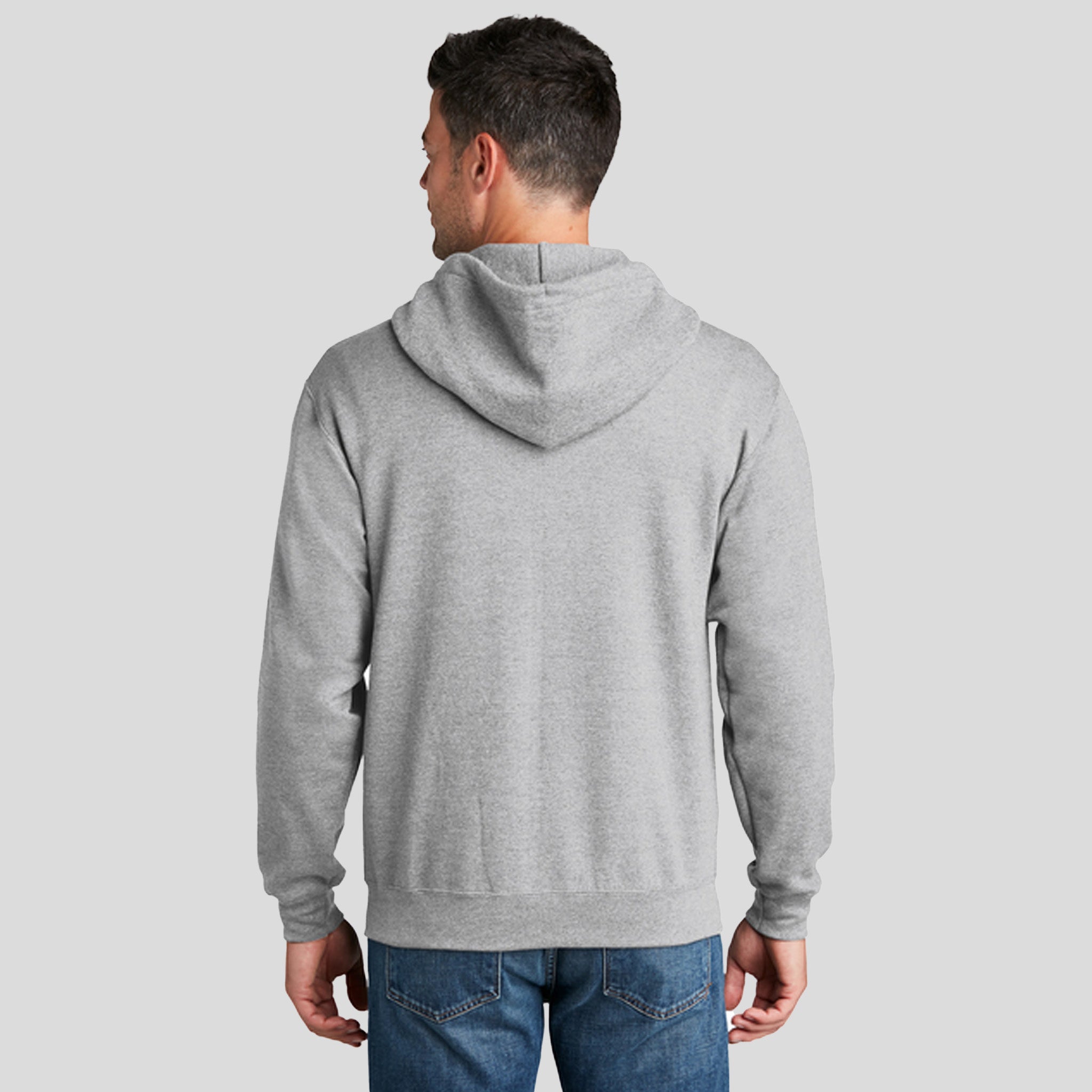 Core Fleece Full-Zip Hooded Sweatshirt | Ash