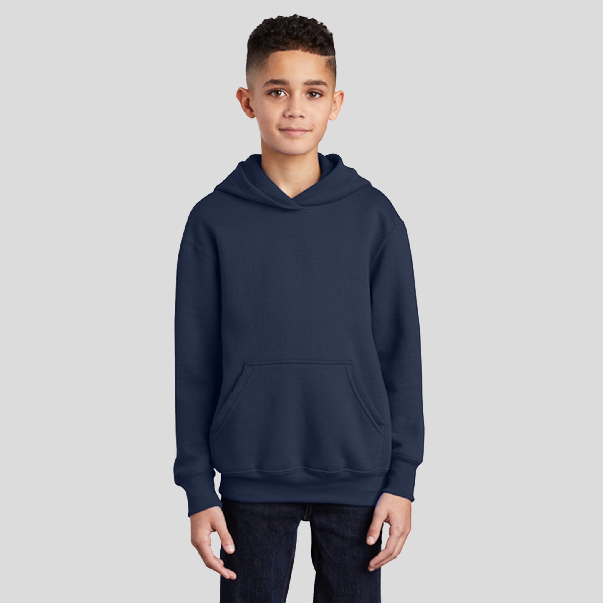 Youth Core Fleece Pullover Hooded Sweatshirt | Navy