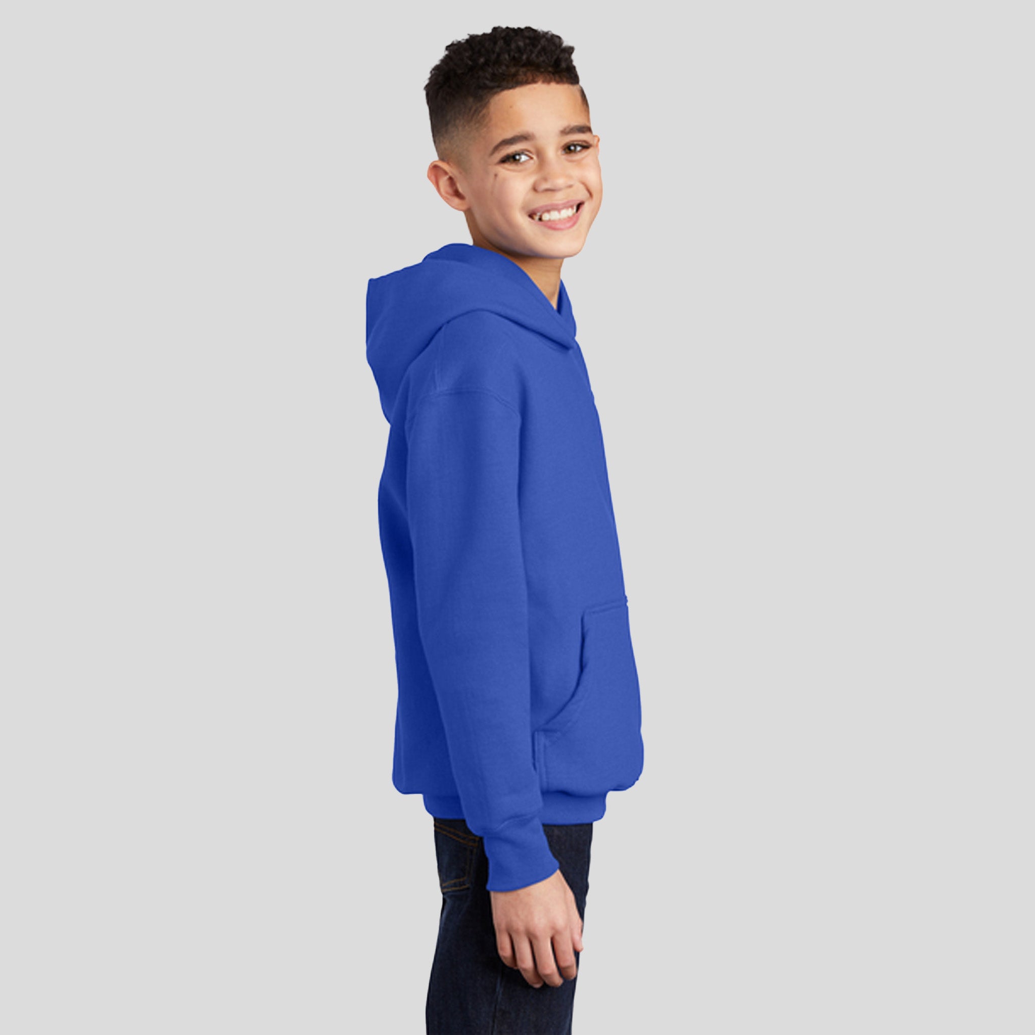 Youth Core Fleece Pullover Hooded Sweatshirt | True Royal