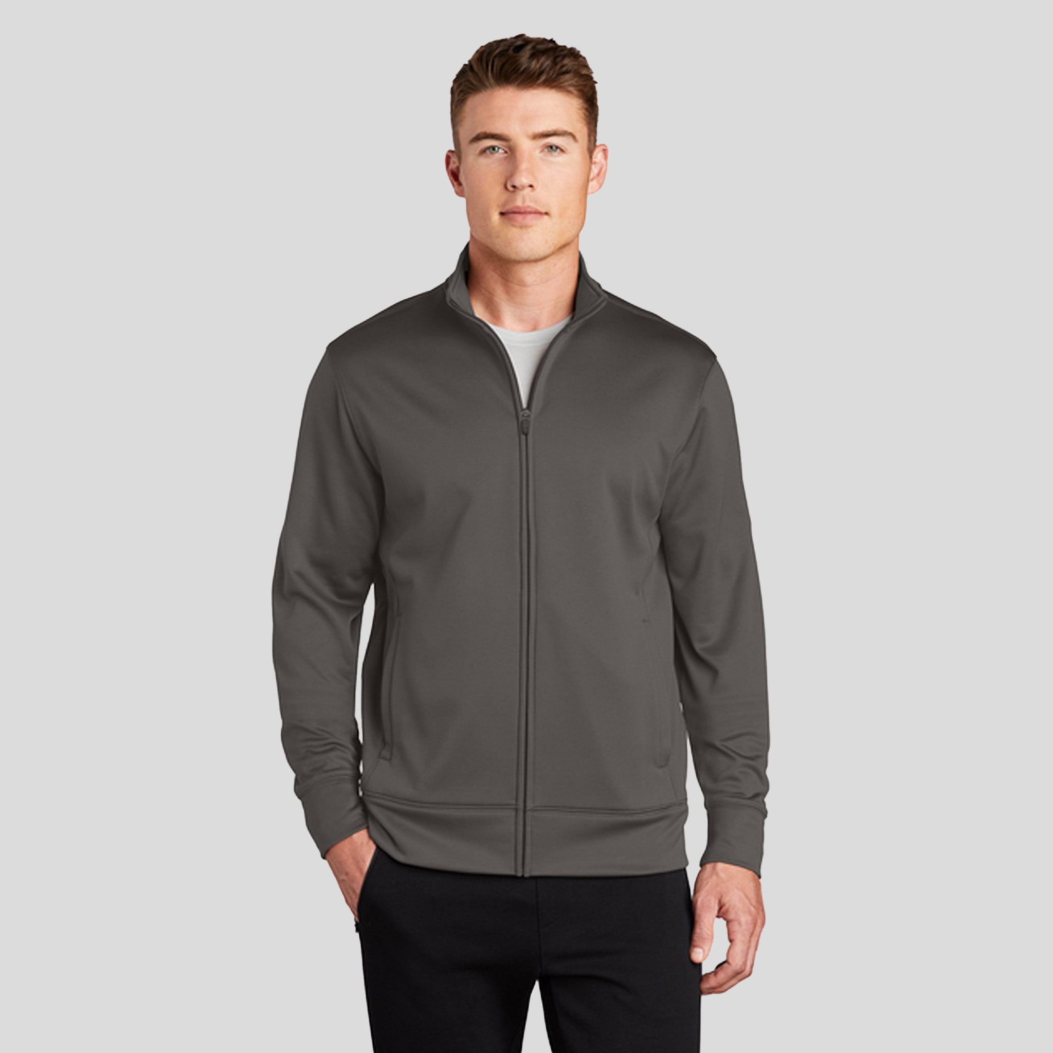 Sport-Wickยฎ Fleece Full-Zip Jacket | Iron Grey