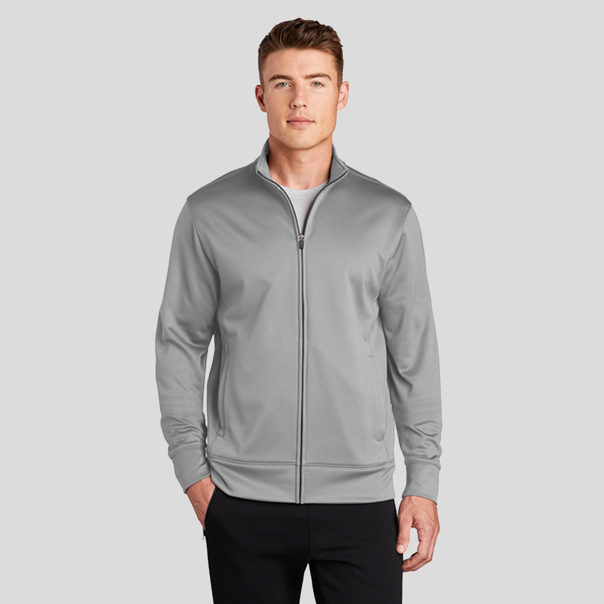 Sport-Wickยฎ Fleece Full-Zip Jacket | Silver