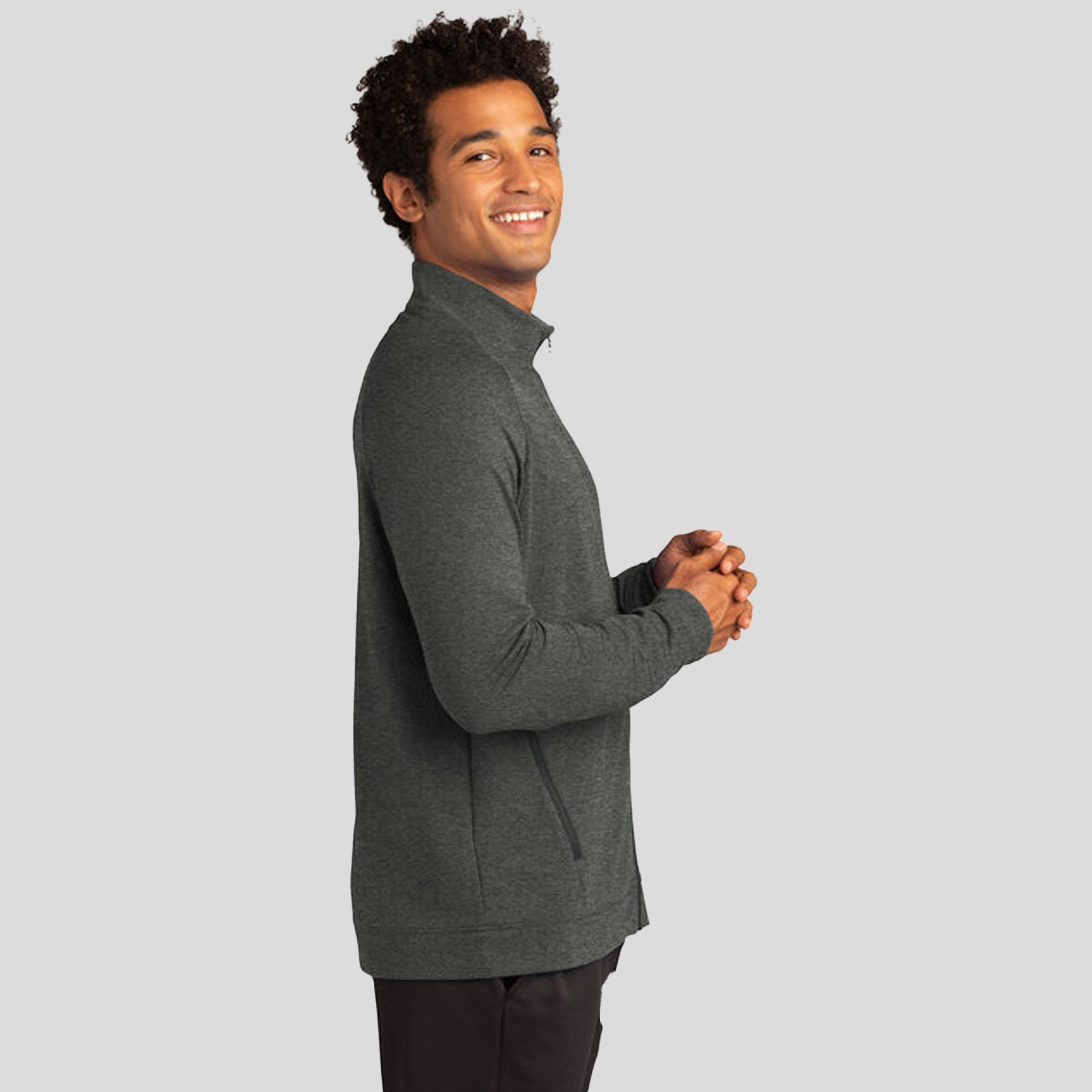 Sport-Wick ® Flex Fleece Full-Zip | Dark Grey Heather