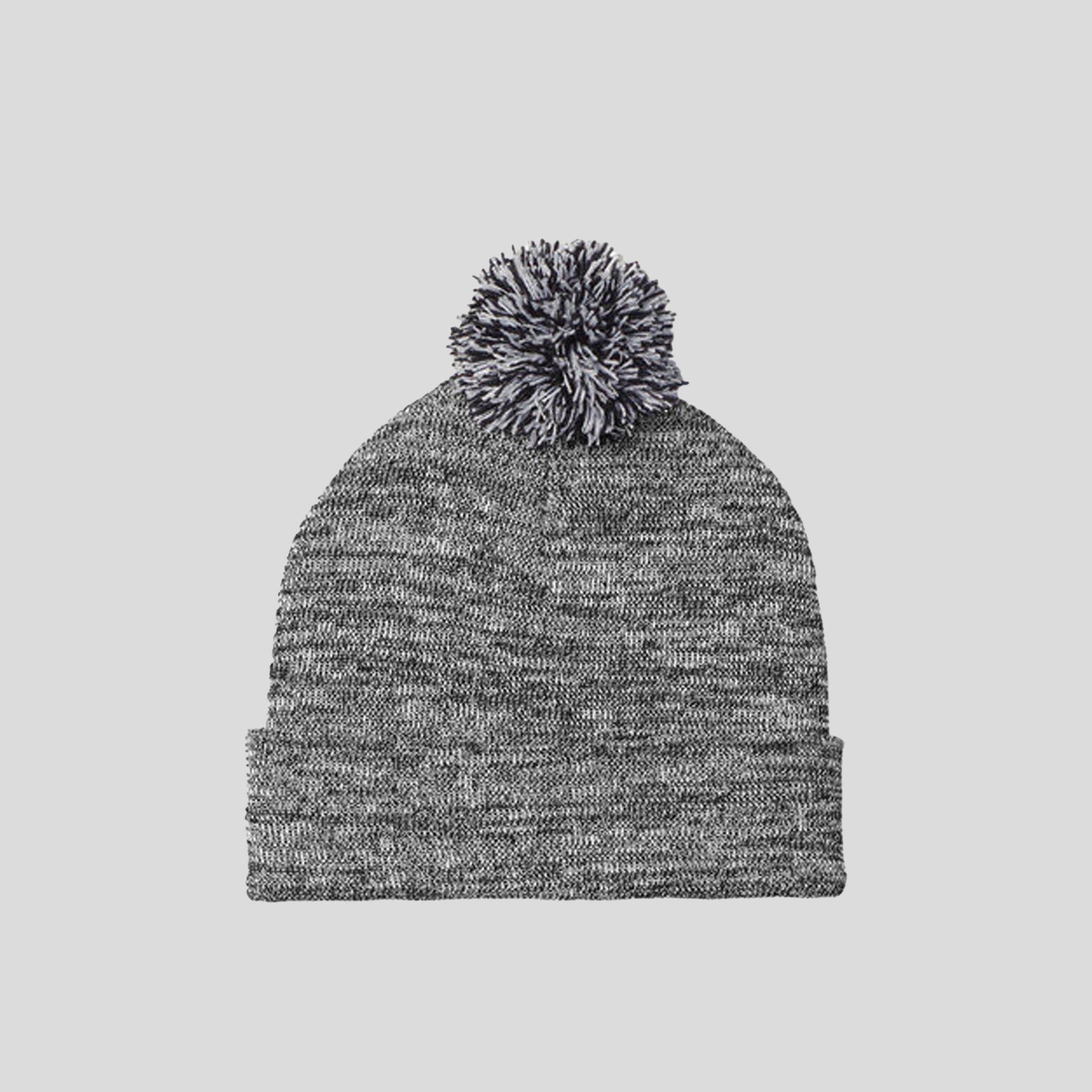 Heather Pom Pom Beanie | Grey Heather