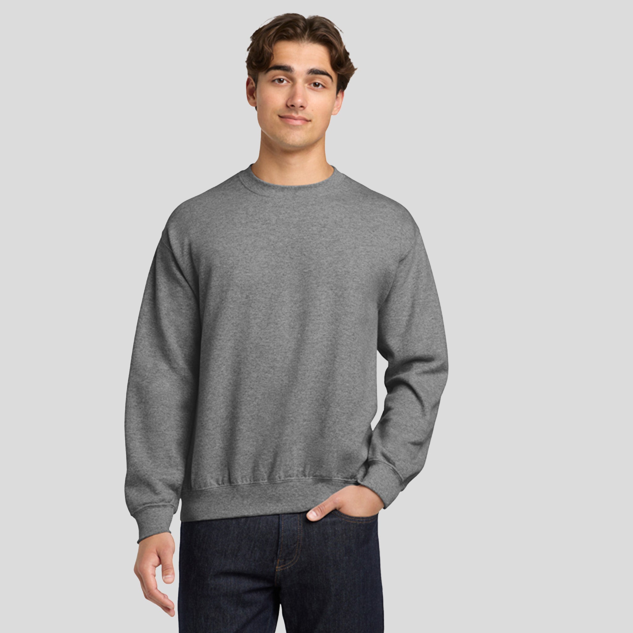 Heavy Blendβ’ Crewneck Sweatshirt | Graphite Heather