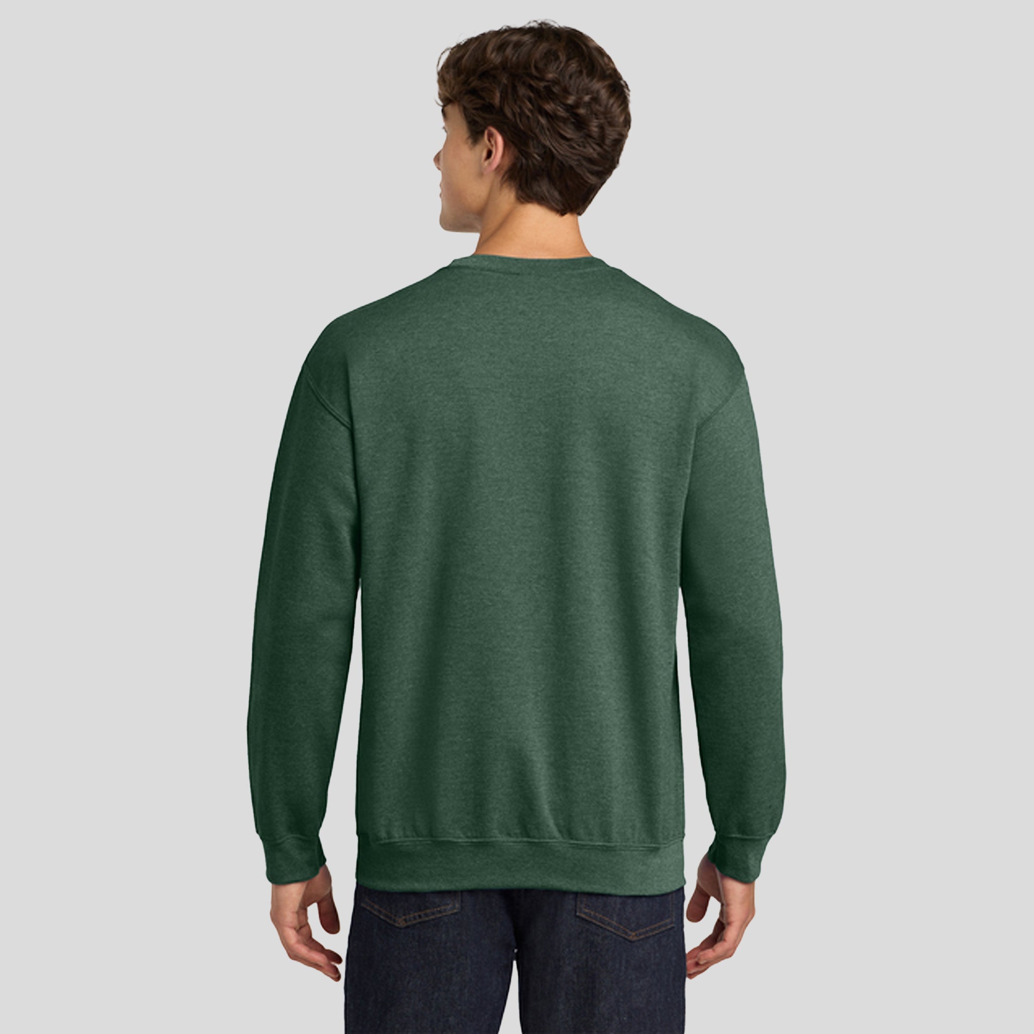 Heavy Blendβ’ Crewneck Sweatshirt | Heather Dark Green