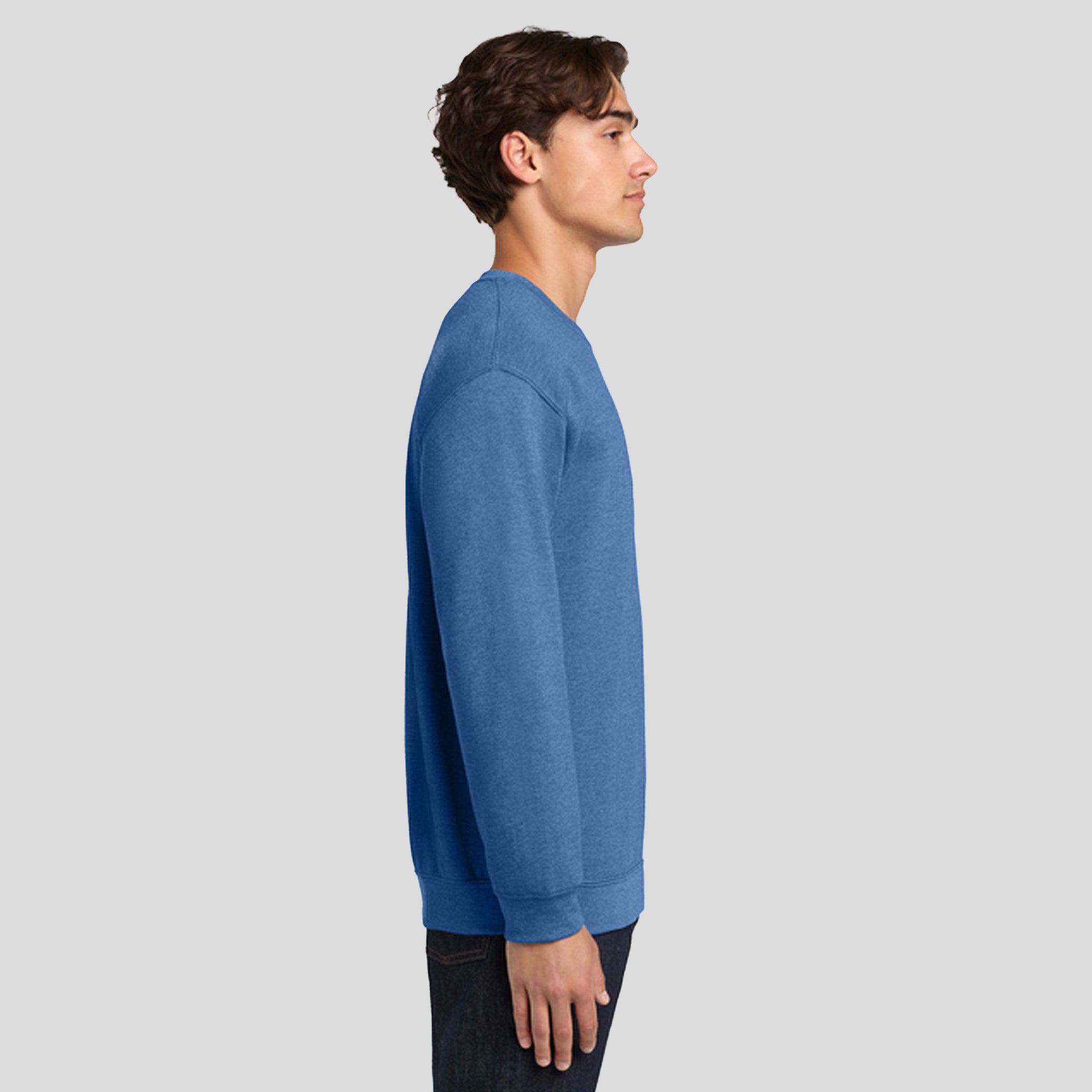 Heavy Blendβ’ Crewneck Sweatshirt | Heather Deep Royal