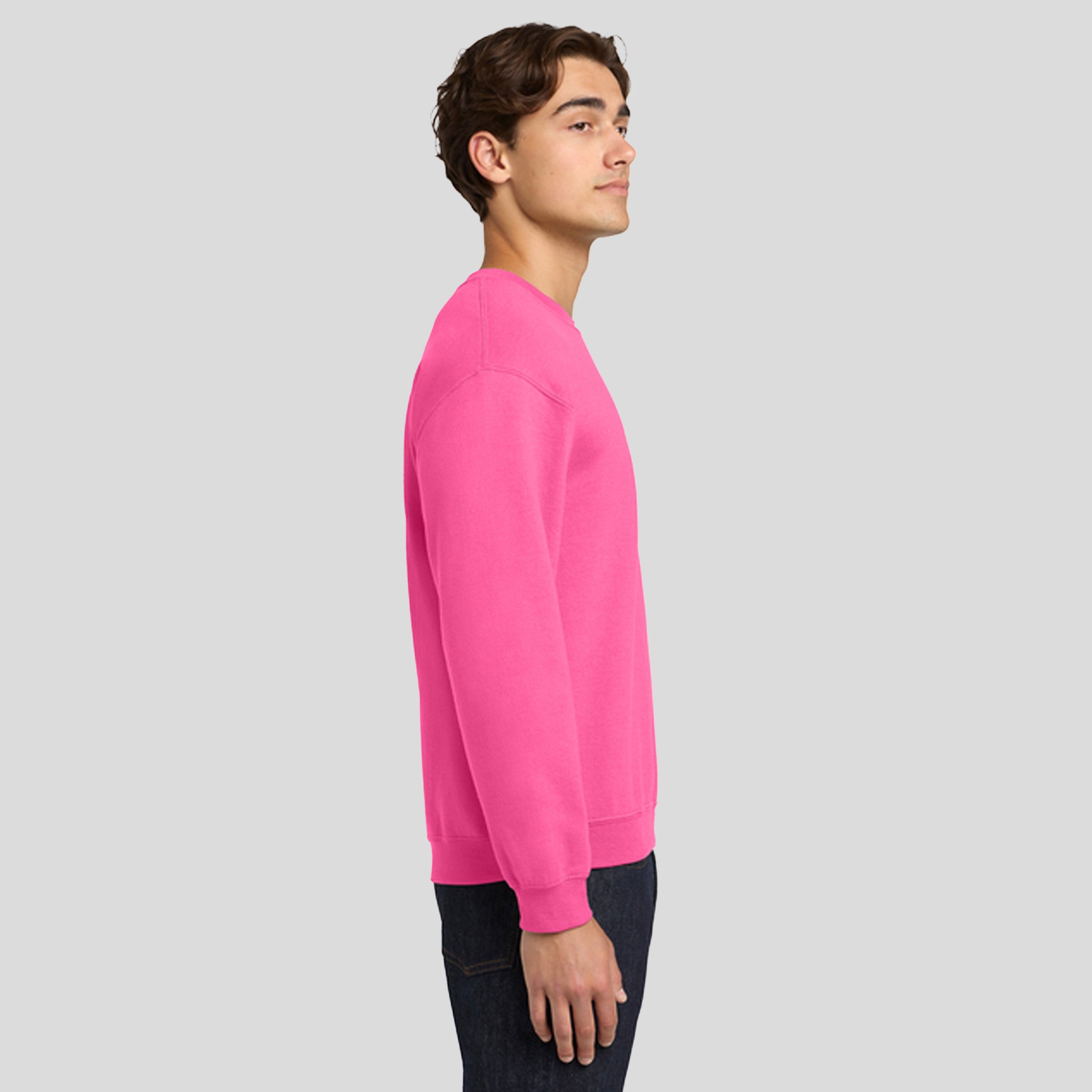 Heavy Blendβ’ Crewneck Sweatshirt | Safety Pink