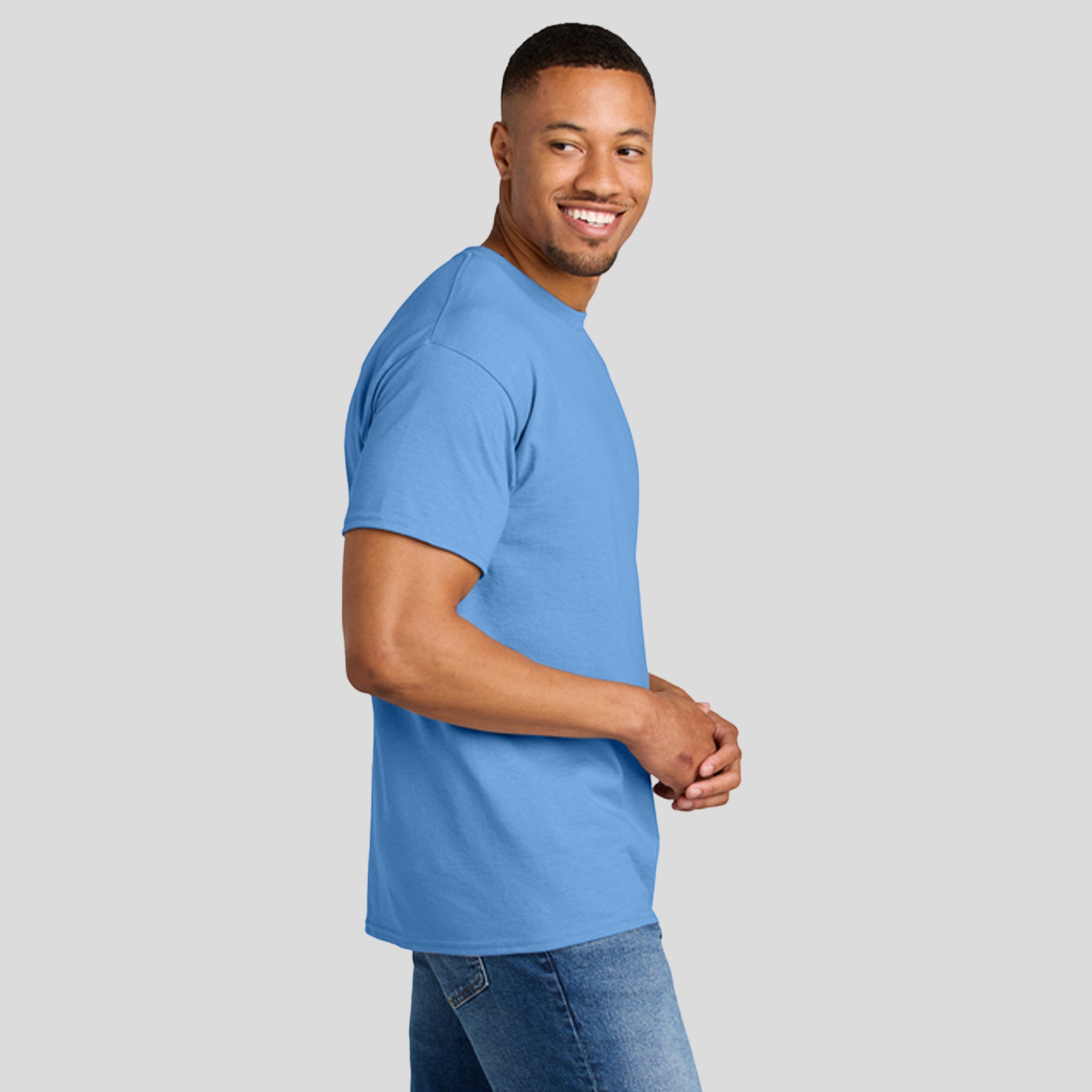 Gildanยฎ DryBlendยฎ 50 Cotton/50 Poly T-Shirt | Carolina Blue