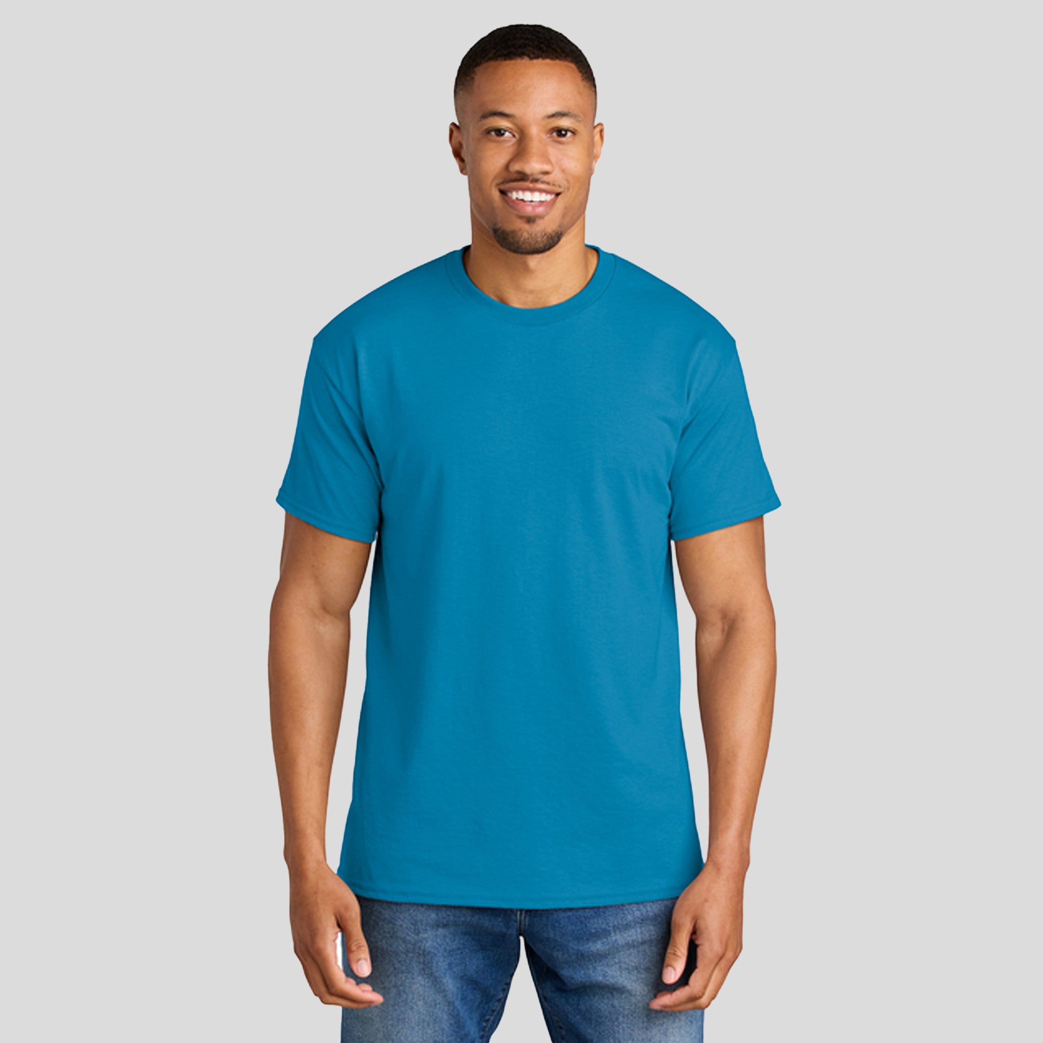 Gildanยฎ DryBlendยฎ 50 Cotton/50 Poly T-Shirt | Sapphire