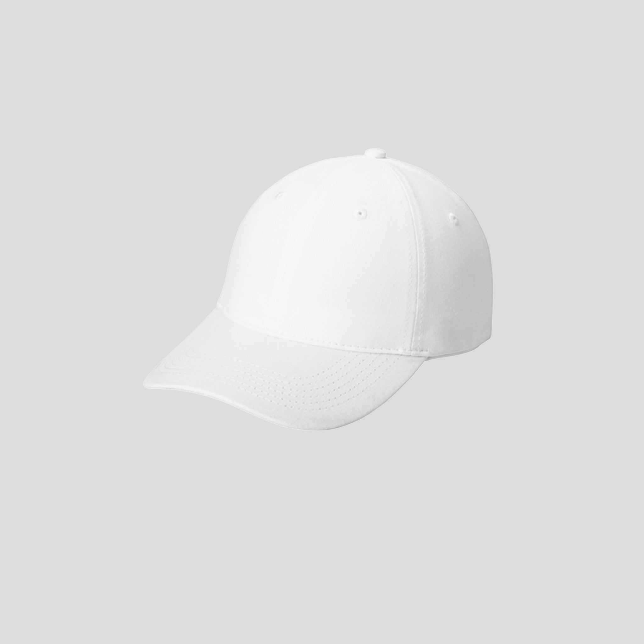 Brushed Twill Low Profile Cap | White
