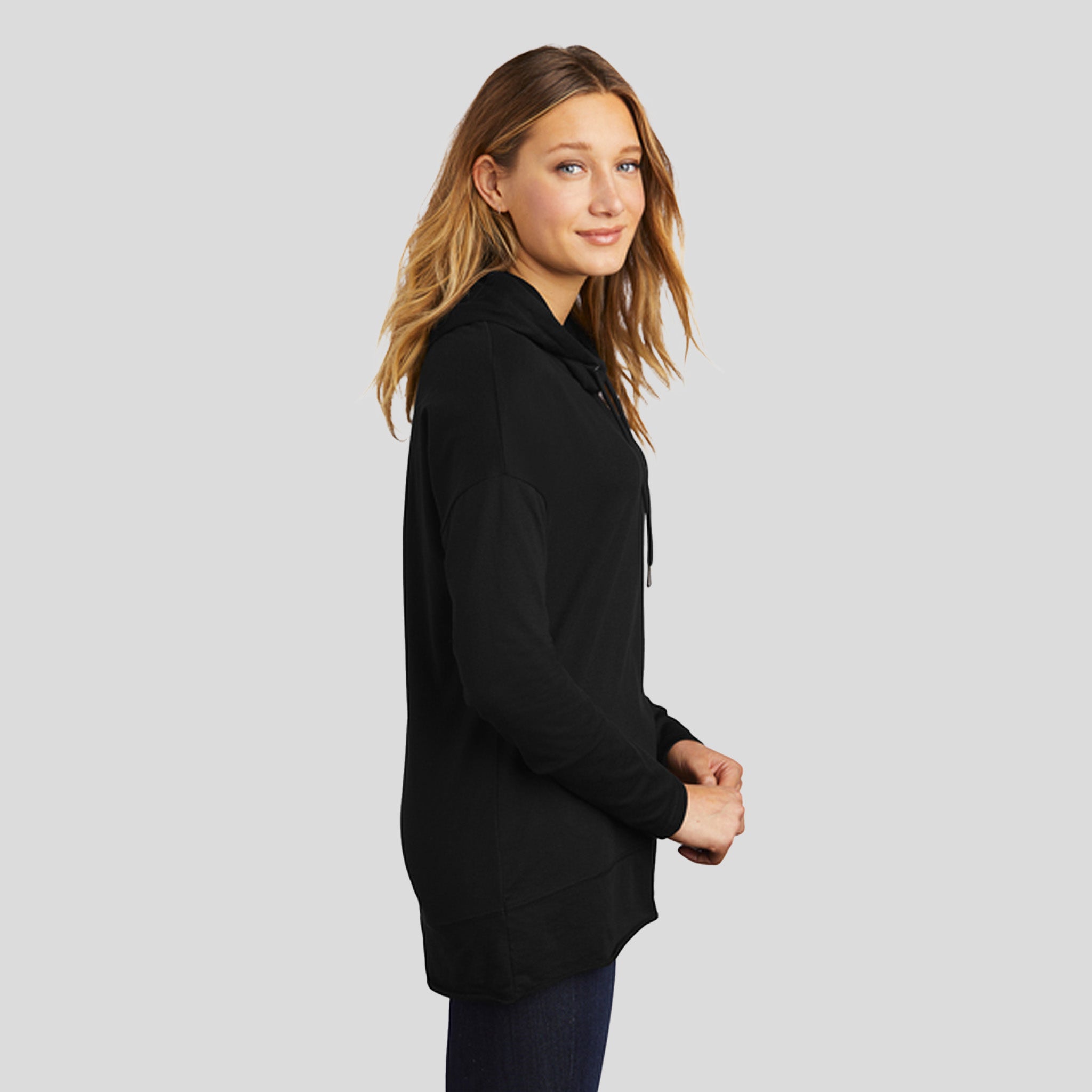 Womenβs Featherweight French Terry β’ Hoodie | Black