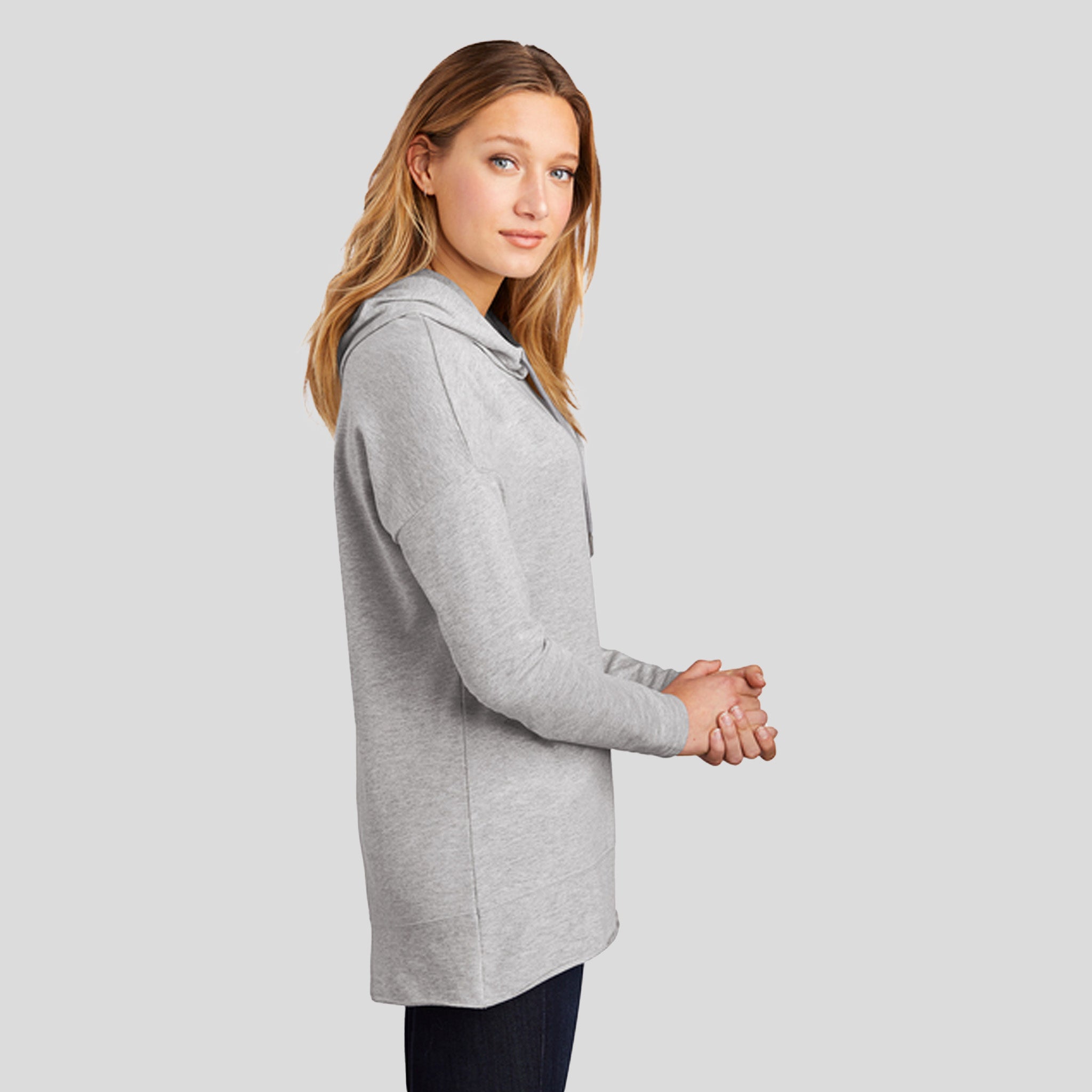 Womenβs Featherweight French Terry β’ Hoodie | Light Heather Grey