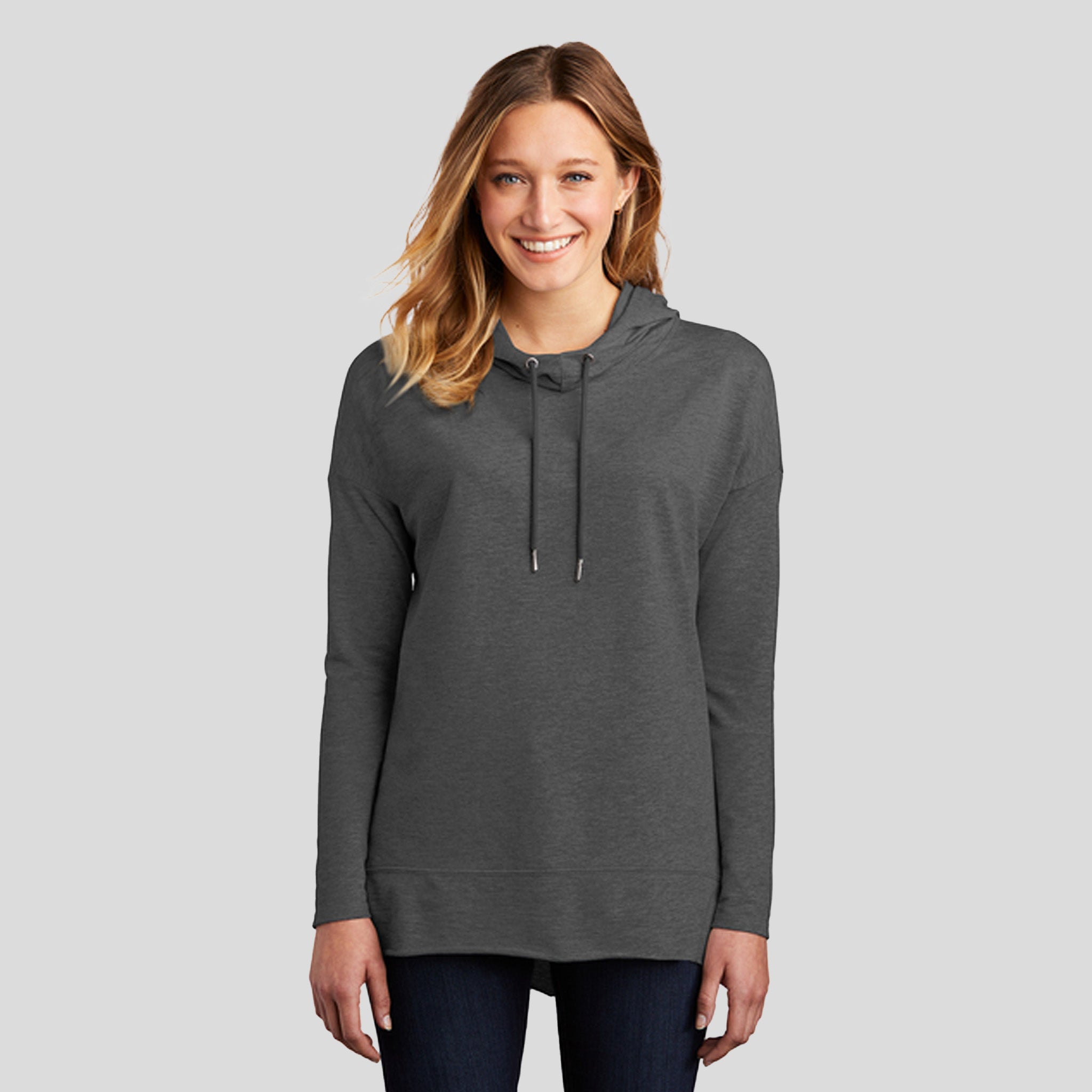Womenβs Featherweight French Terry β’ Hoodie | Washed Coal