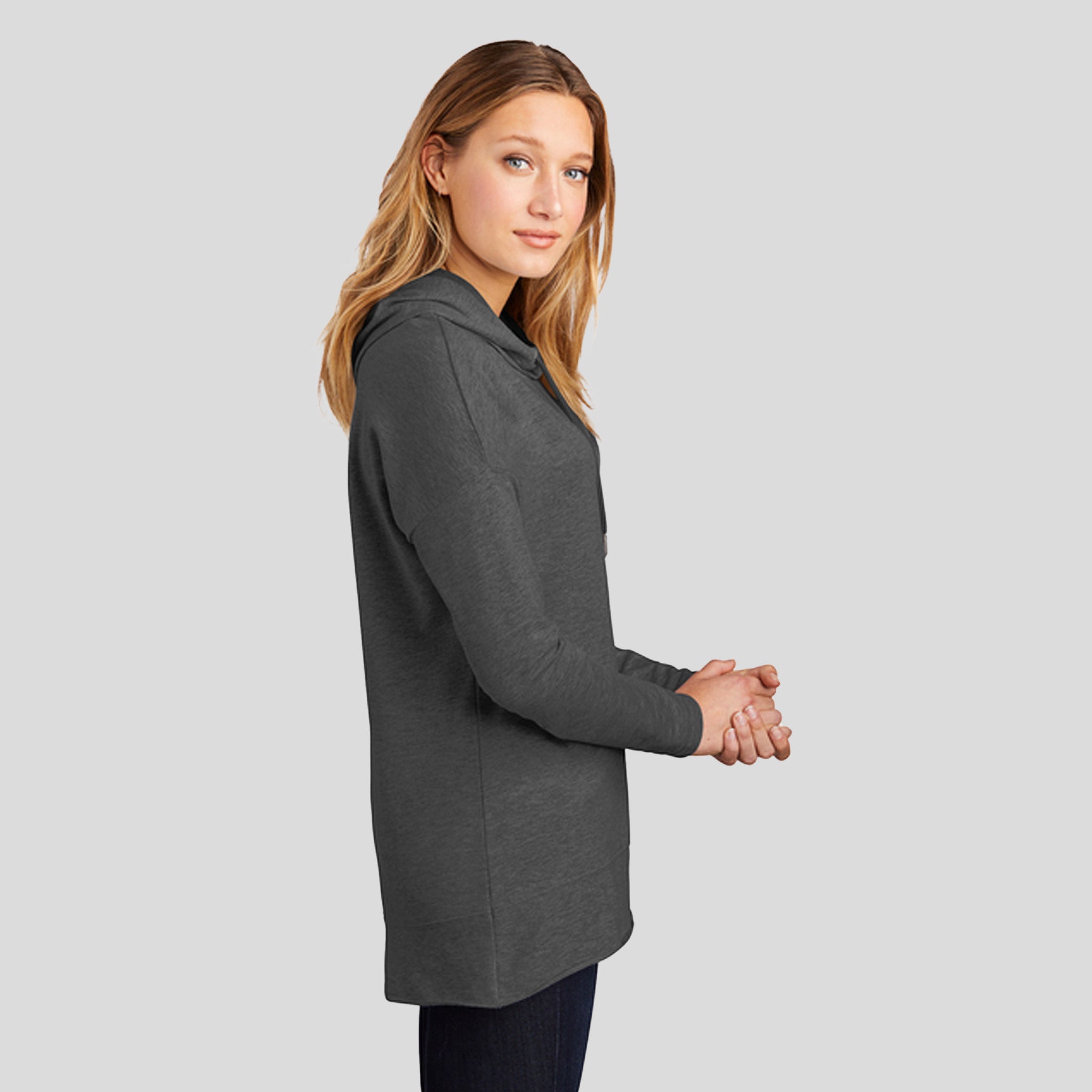 Womenβs Featherweight French Terry β’ Hoodie | Washed Coal