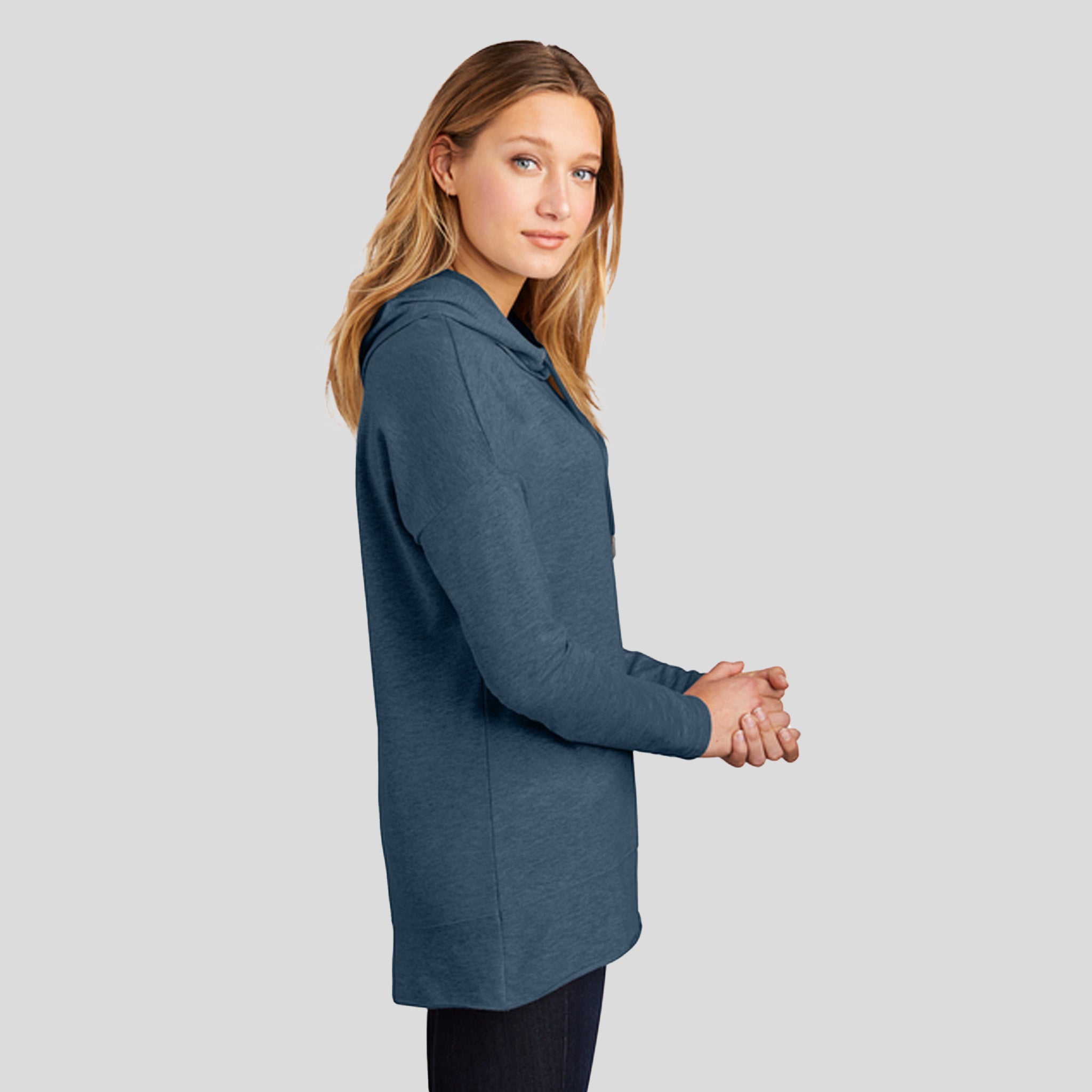Womenβs Featherweight French Terry β’ Hoodie | Washed Indigo