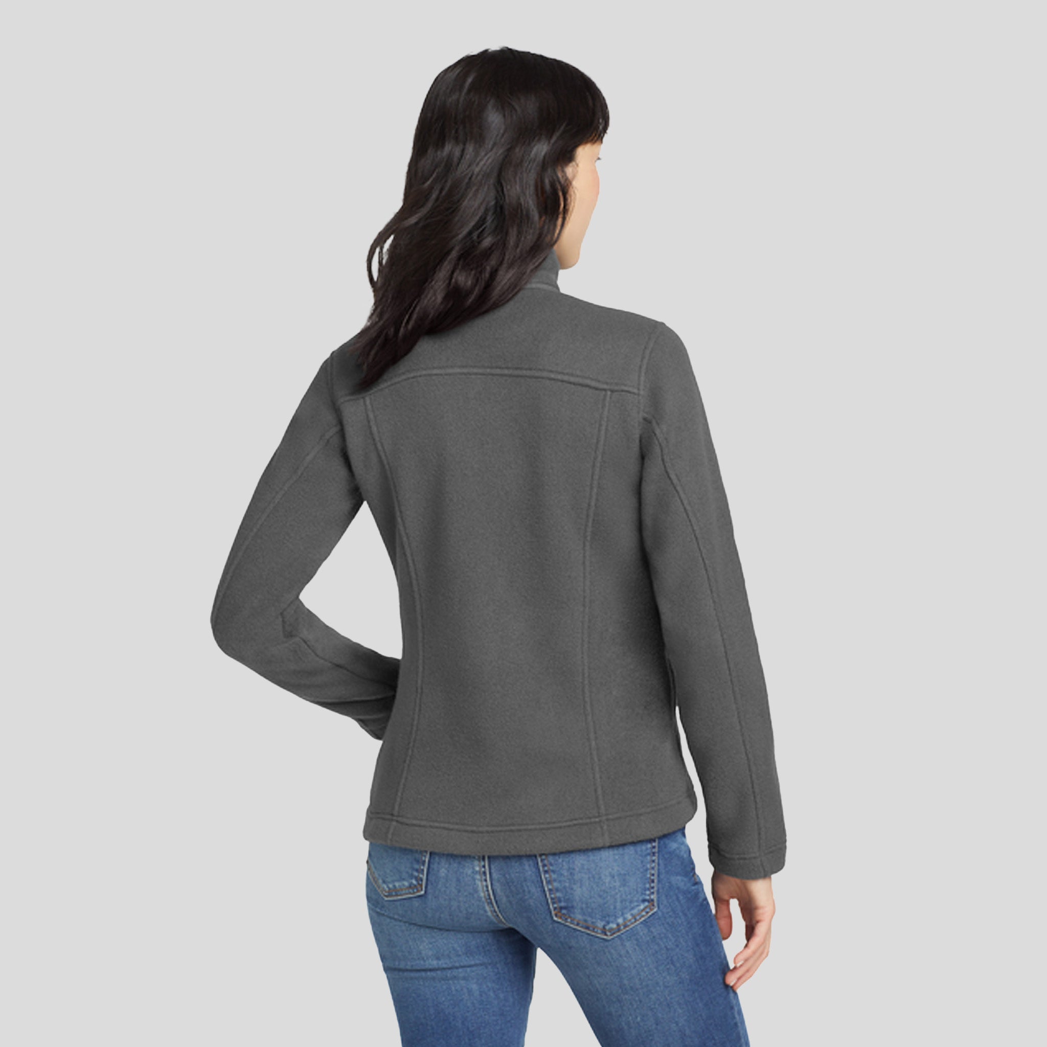Women's Full-Zip Fleece Jacket | Grey Steel