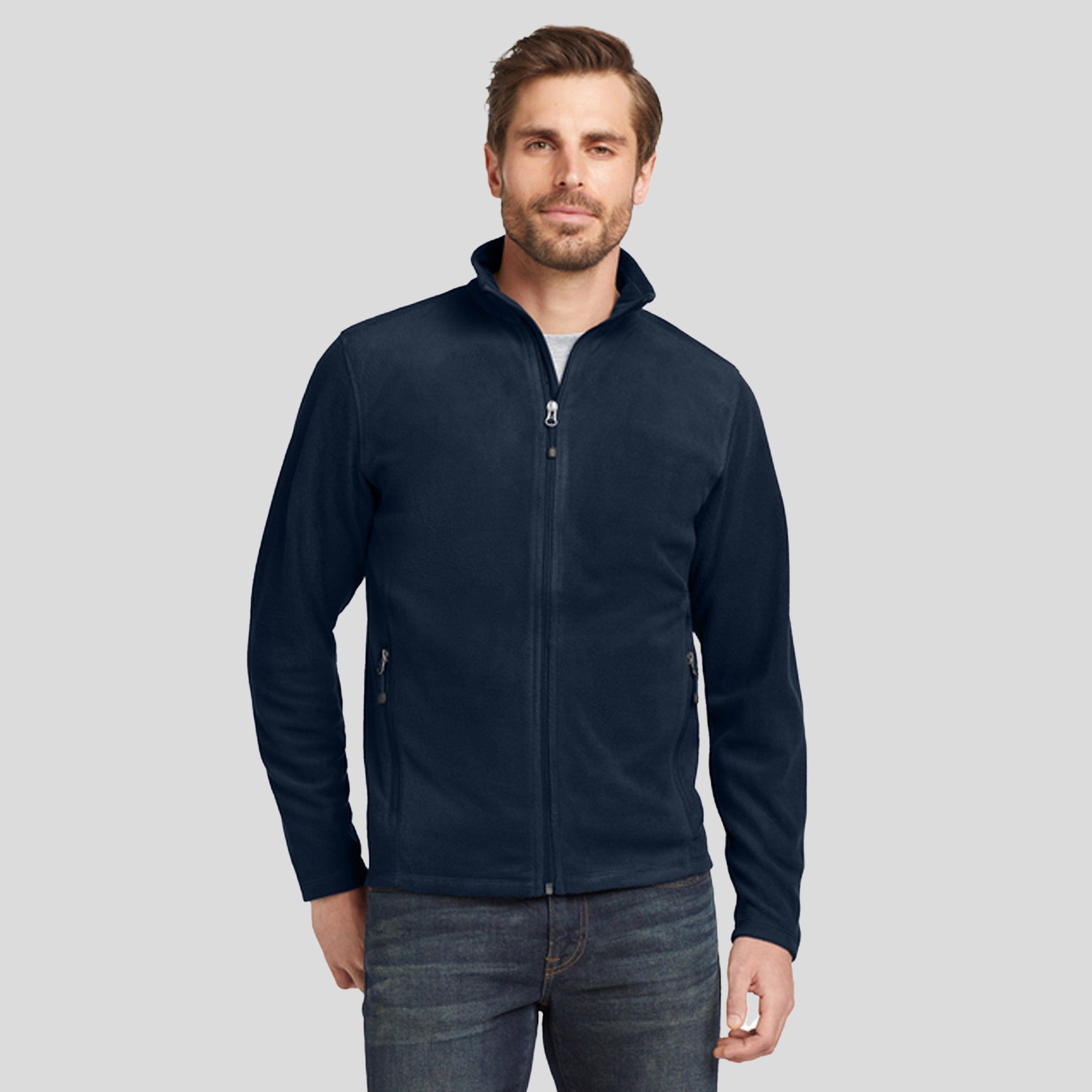 Full-Zip Microfleece Jacket | Navy