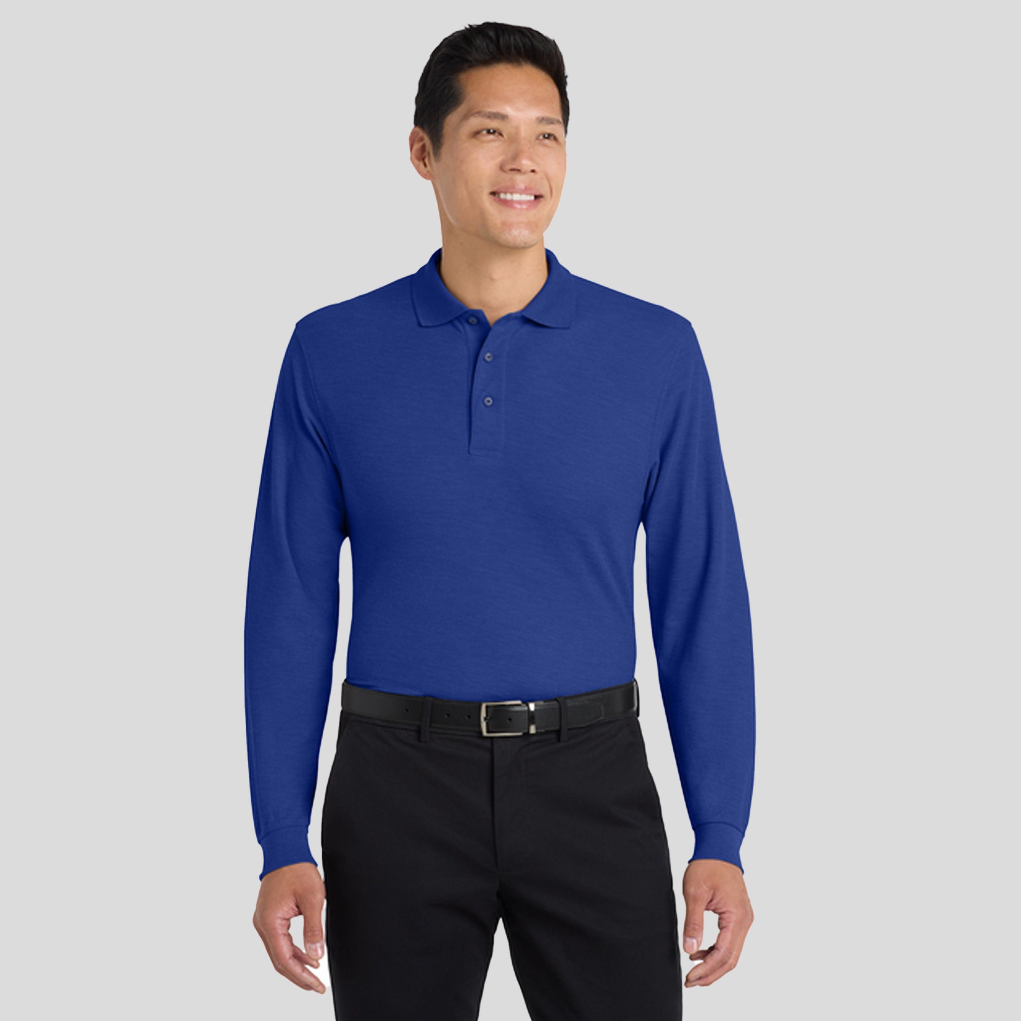 Silk Touchβ’ Long Sleeve Polo | Royal