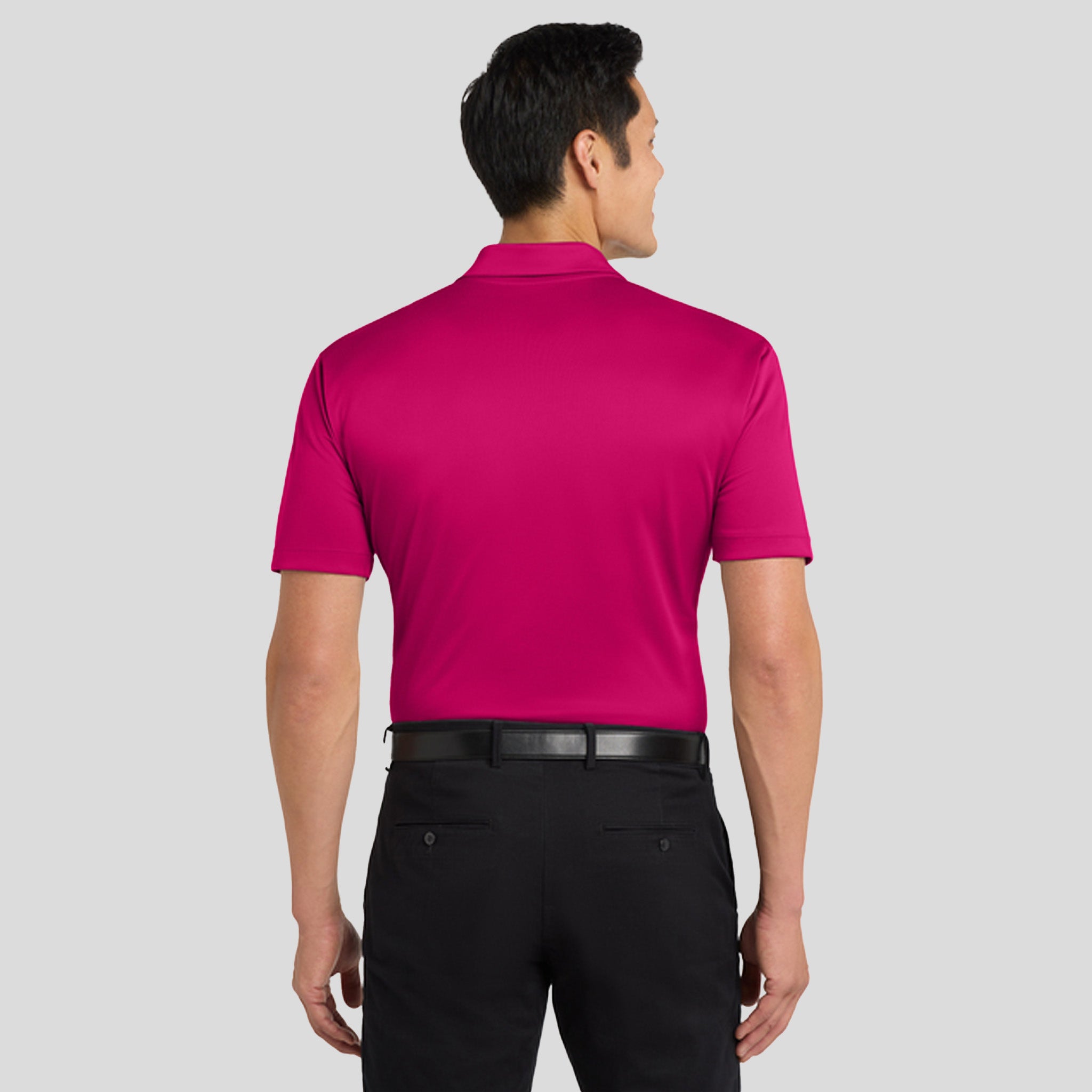 Men's Silk Touchโข Performance Polo | Pink Raspberry