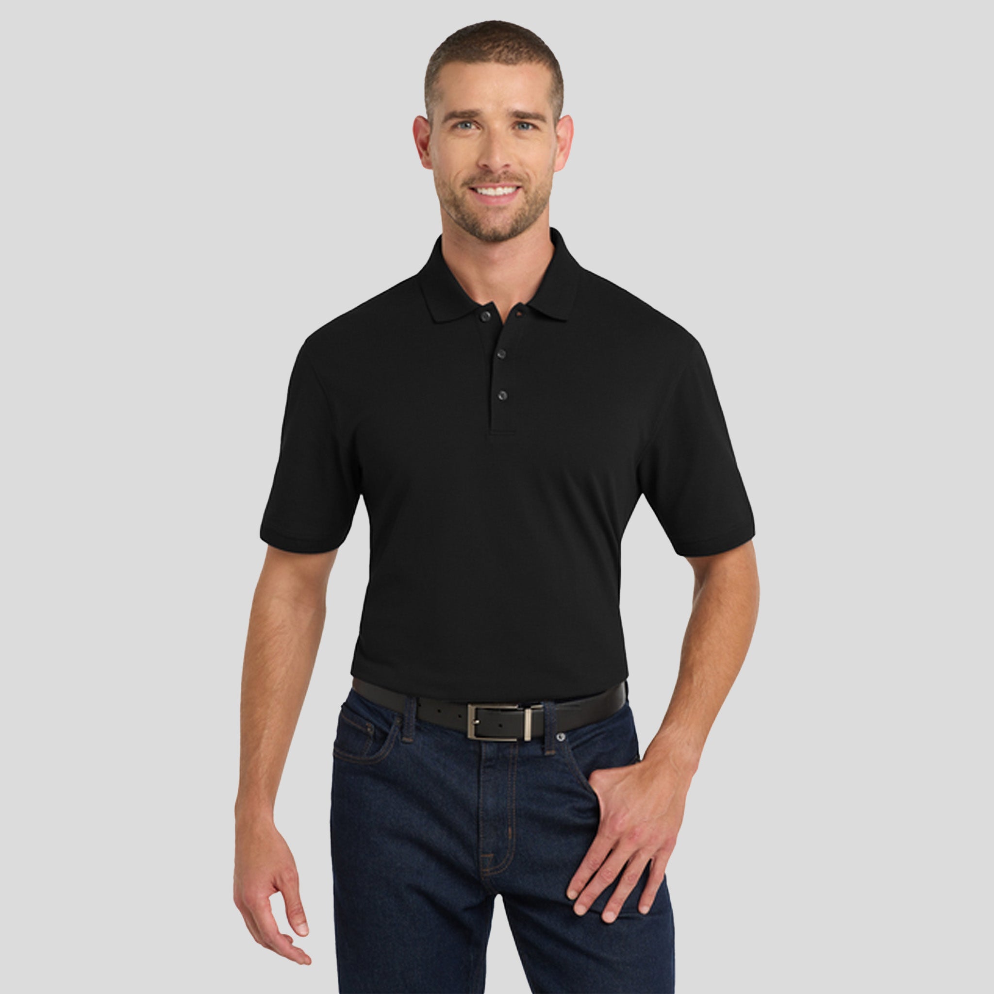 Men's EZCotton® Polo | Black