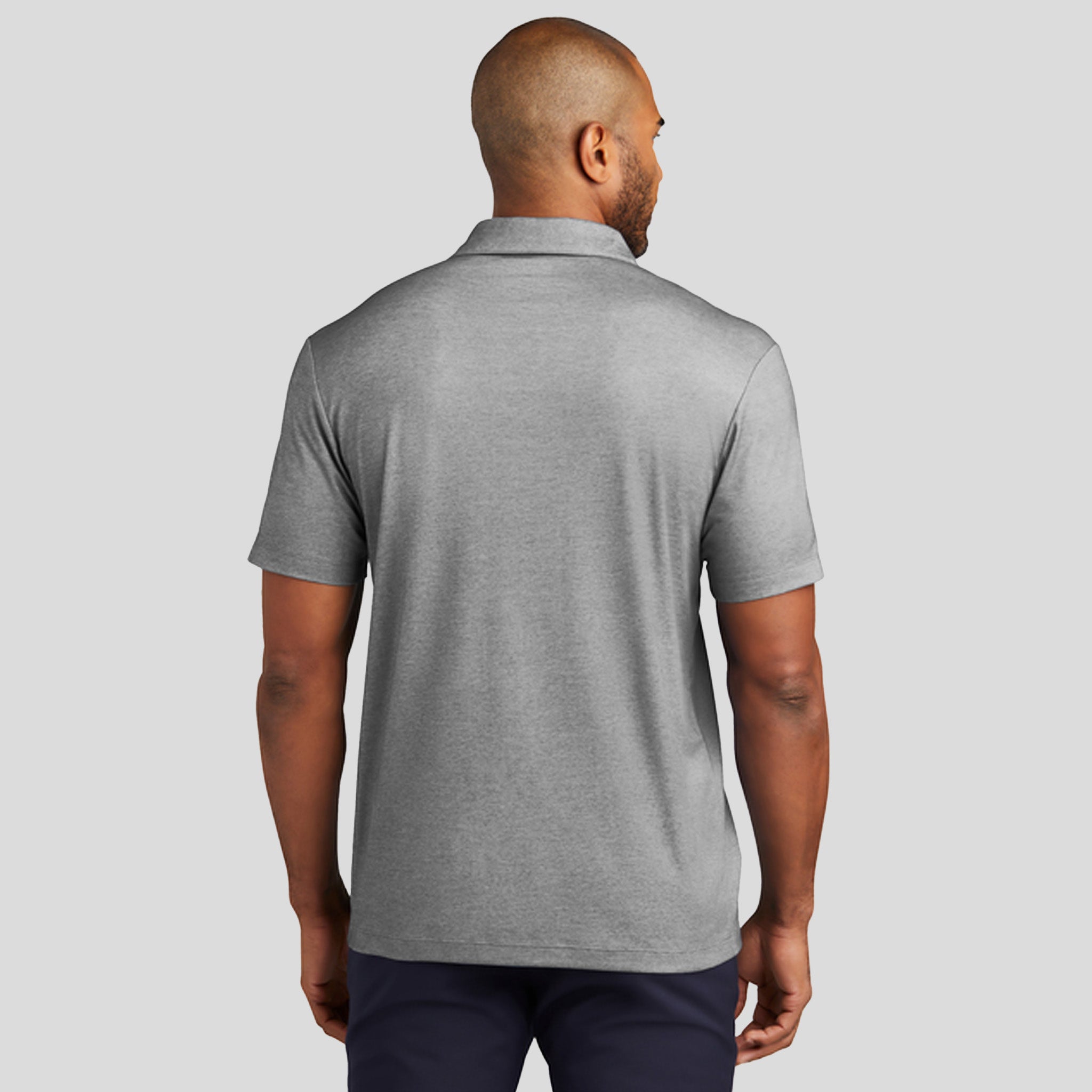 Fine Pique Blend Polo | Charcoal Heather