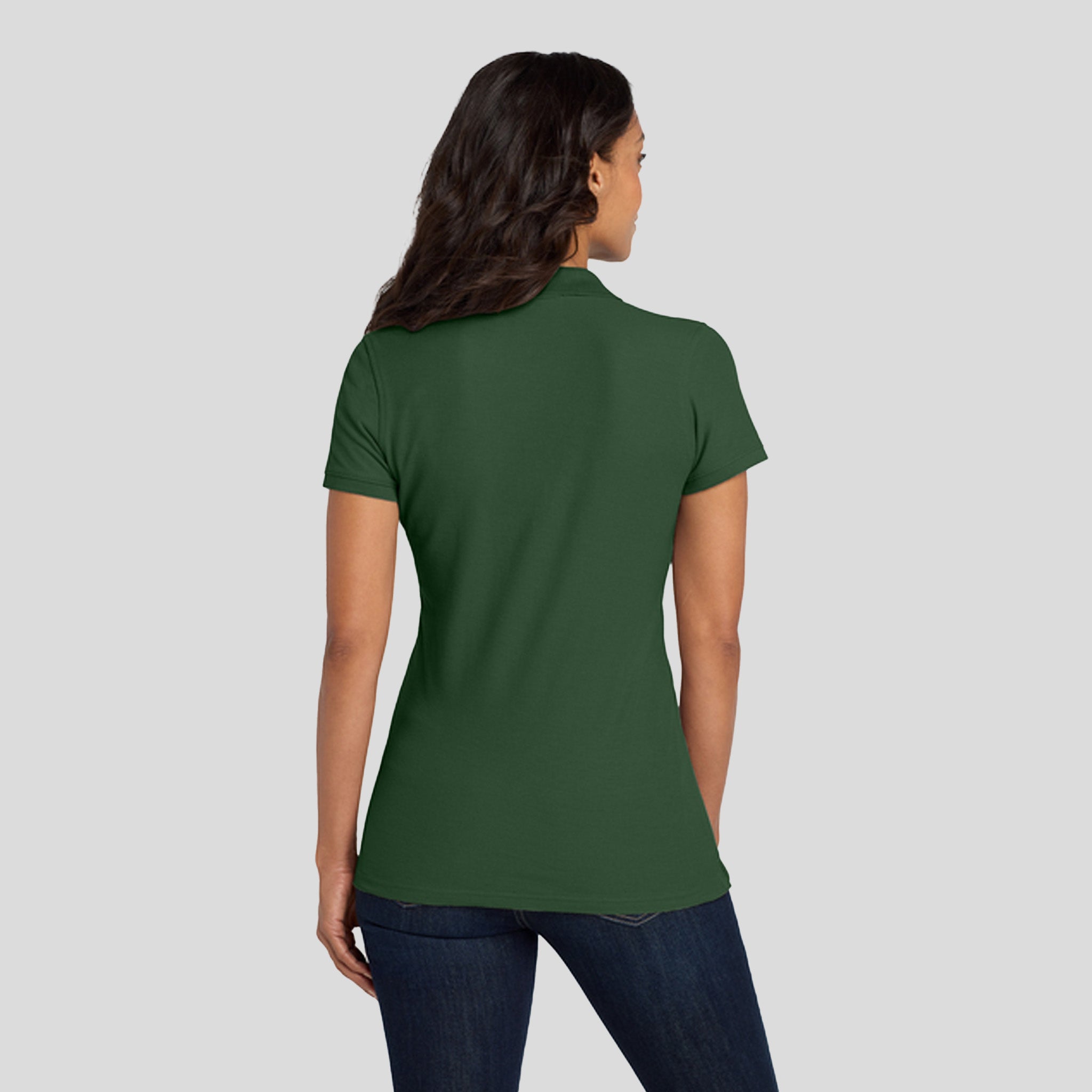Women's Core Classic Pique Polo | Deep Forest Green