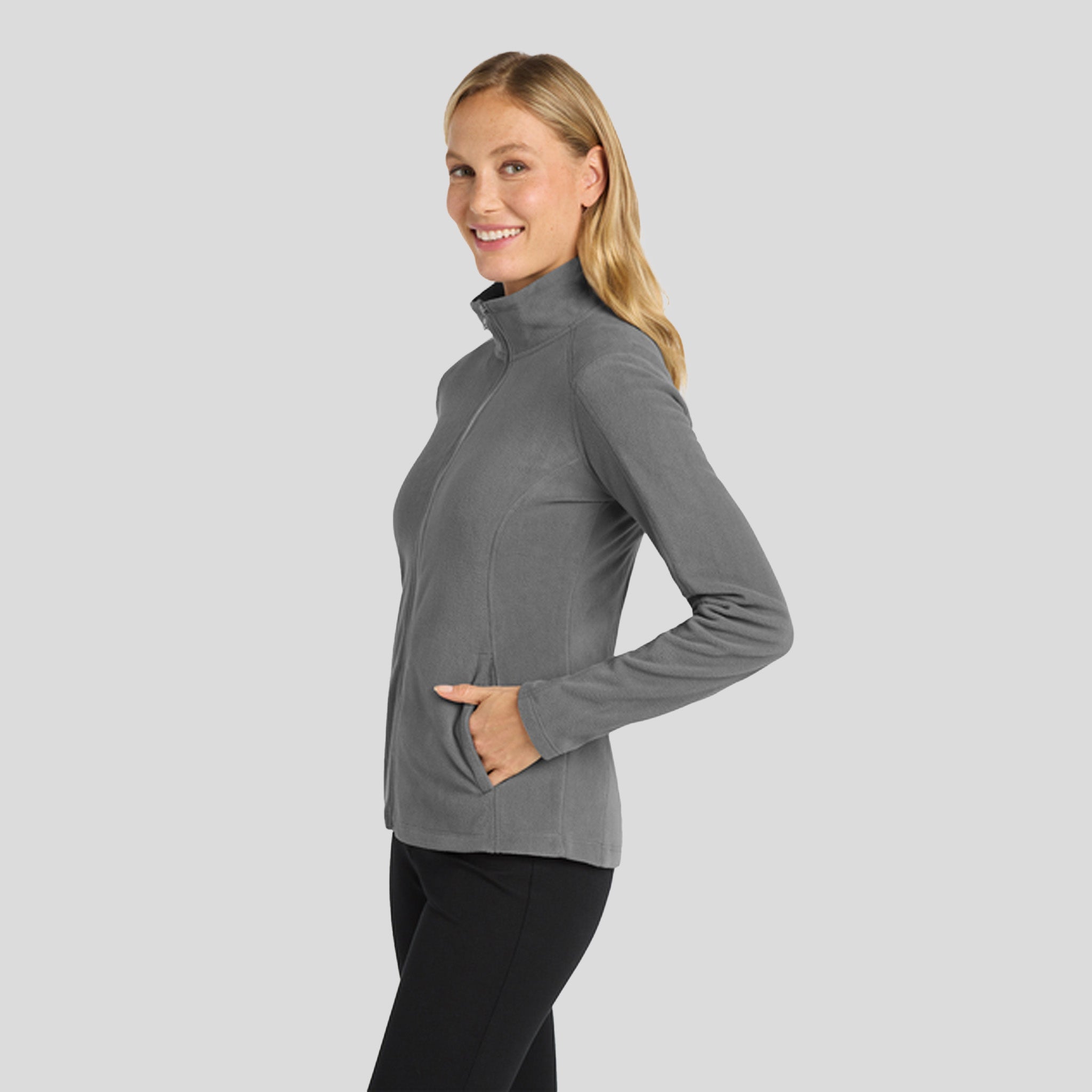 Women's Microfleece Jacket | Pearl Grey