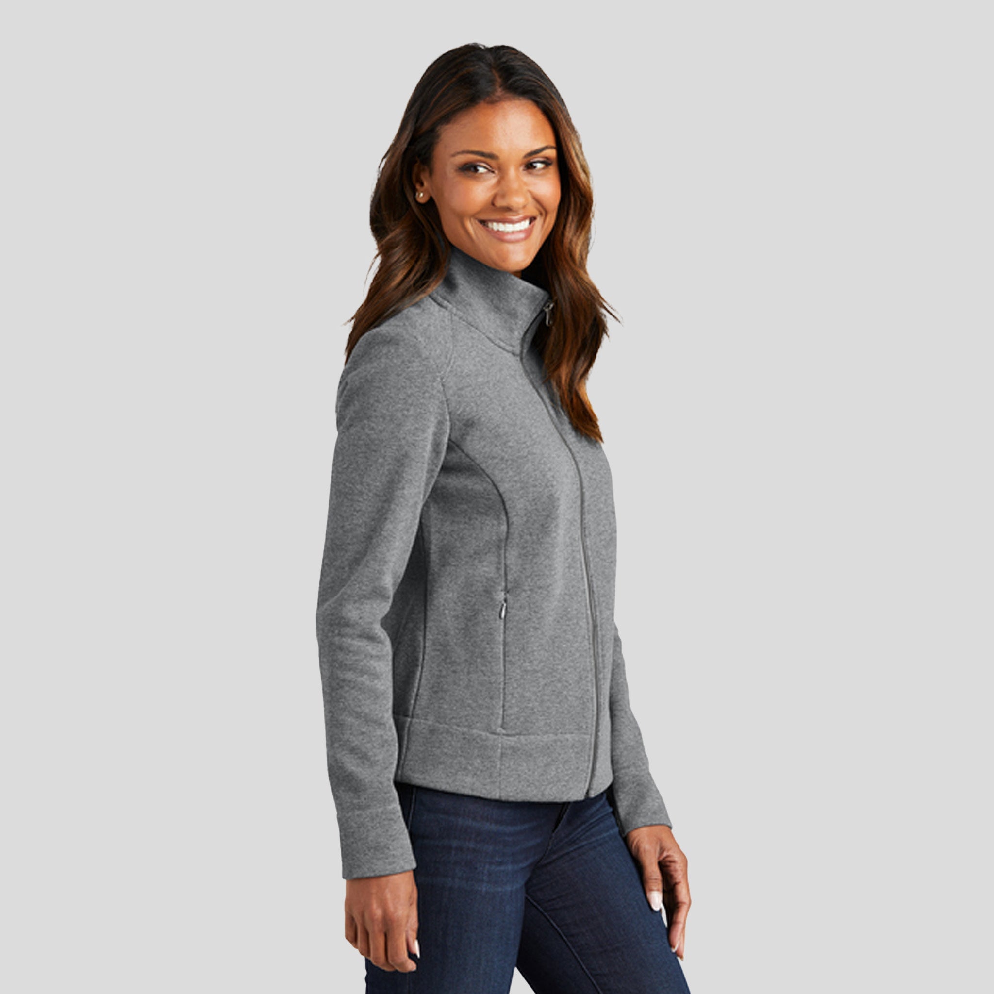 Women's Network Fleece Jacket | Grey Heather