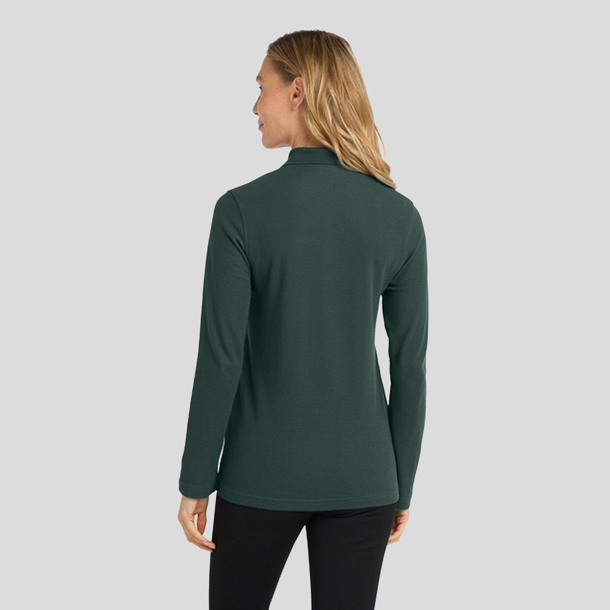 Women's Silk Touchβ’ Long Sleeve Polo | Dark Green