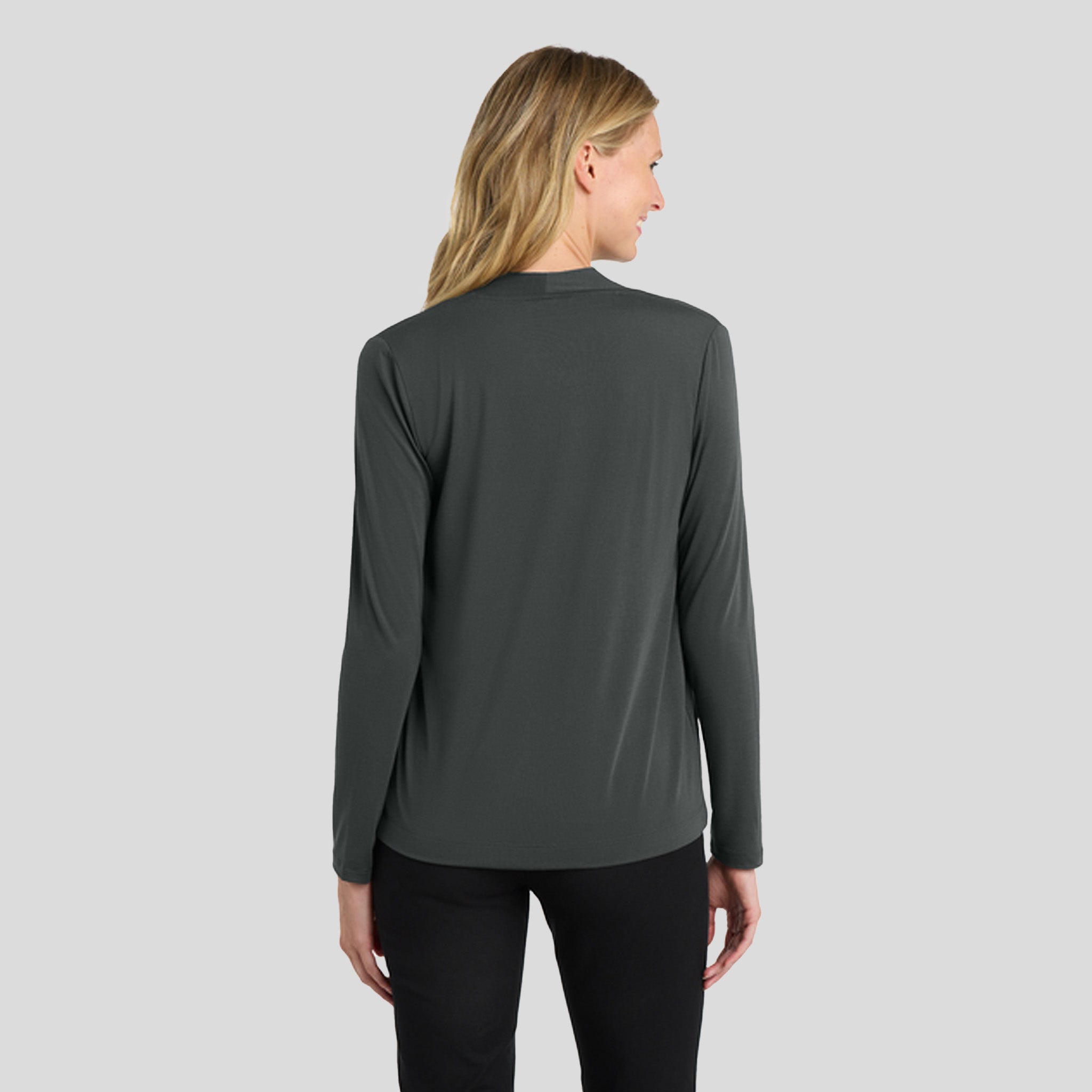 Women's Concept Open Cardigan | Grey Smoke