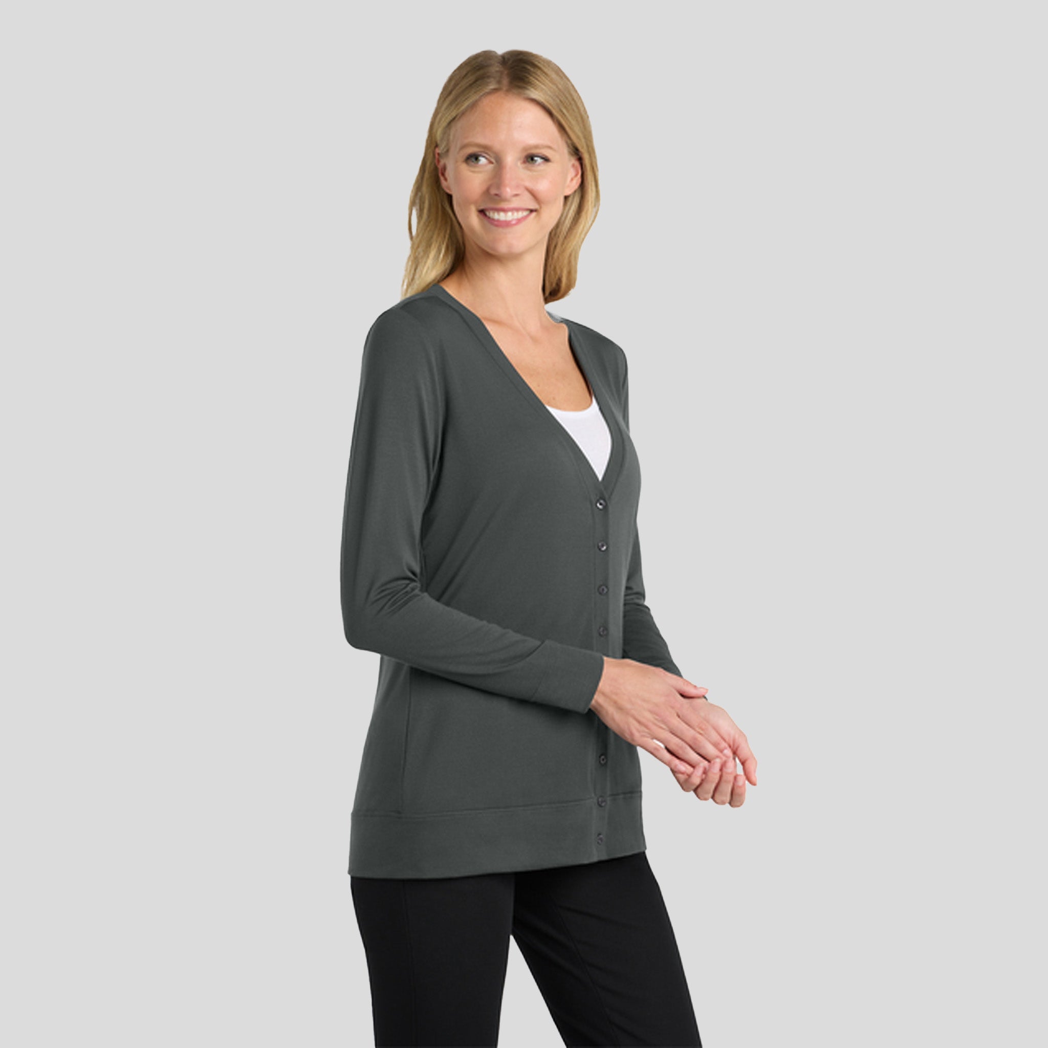 Women's Concept Cardigan | Grey Smoke