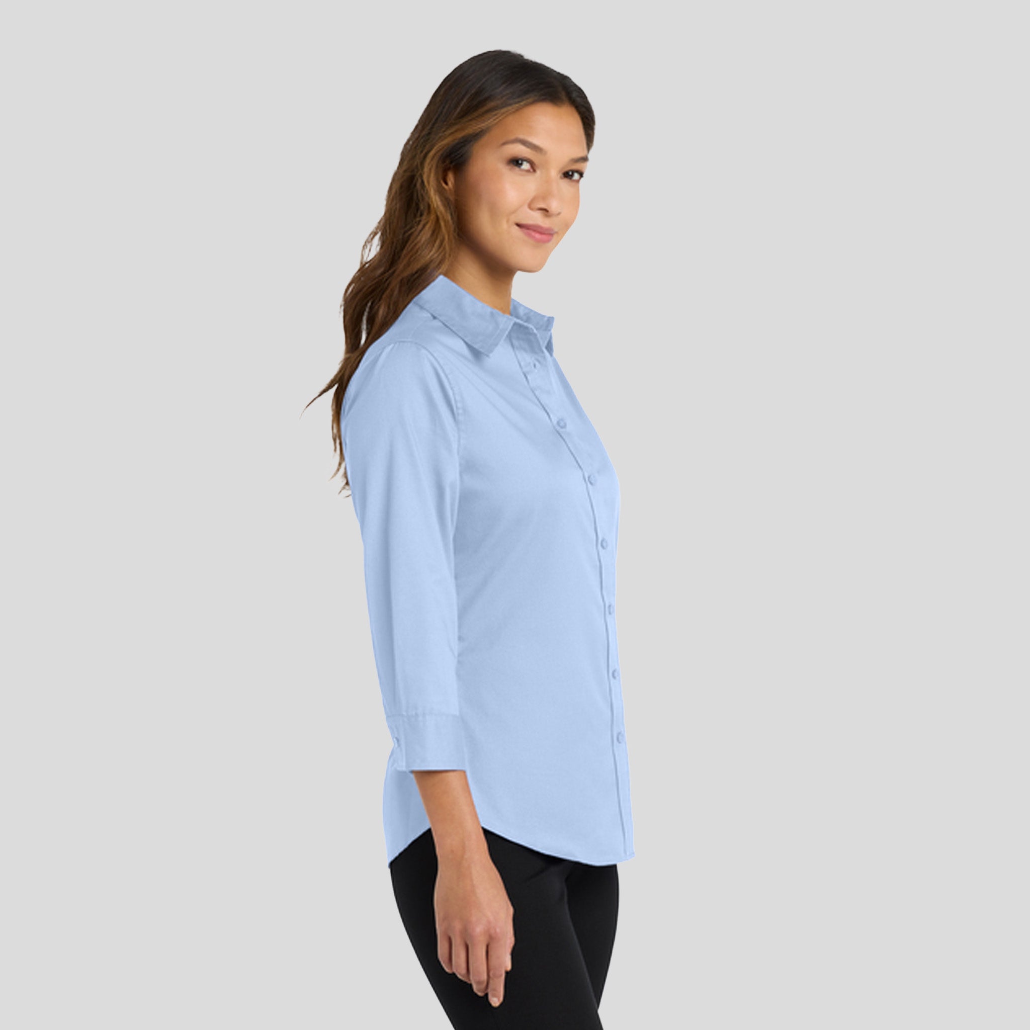 Women's 3/4-Sleeve Easy Care Shirt | Light Blue