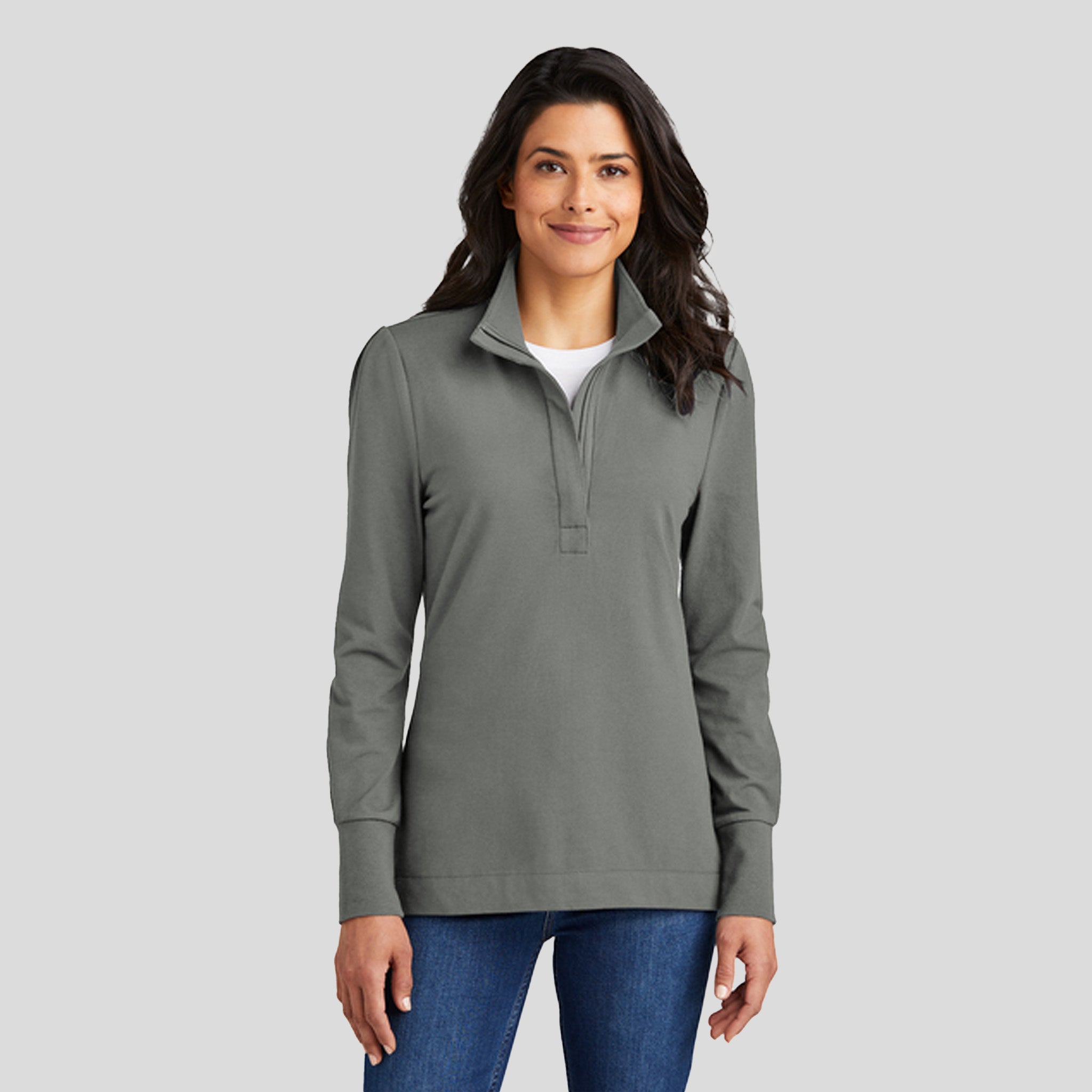 Women's Fairway Stretch 1/4-Zip | Shadow Grey