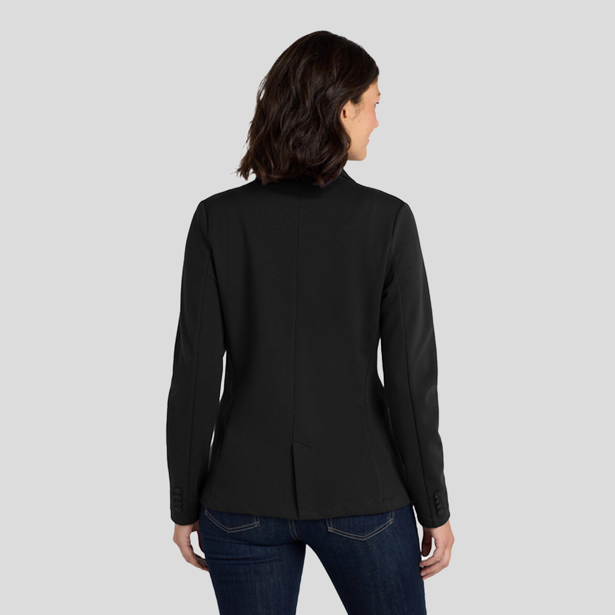 Women's Knit Blazer | Black