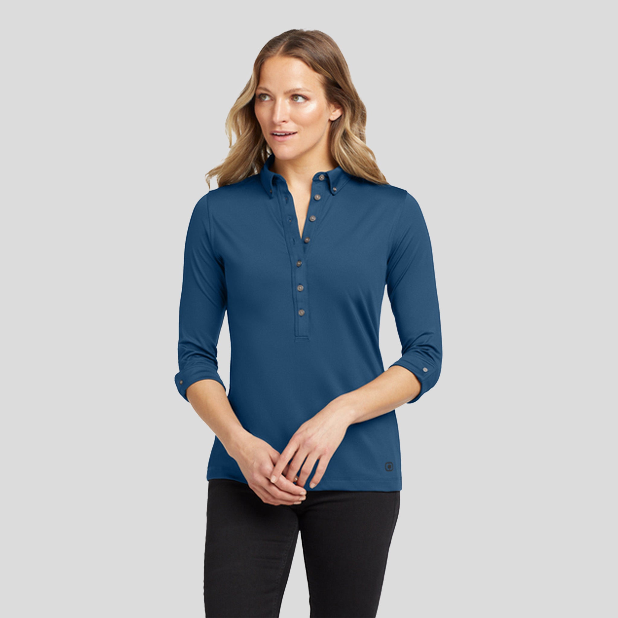 Women's Gauge Polo | Blue Indigo