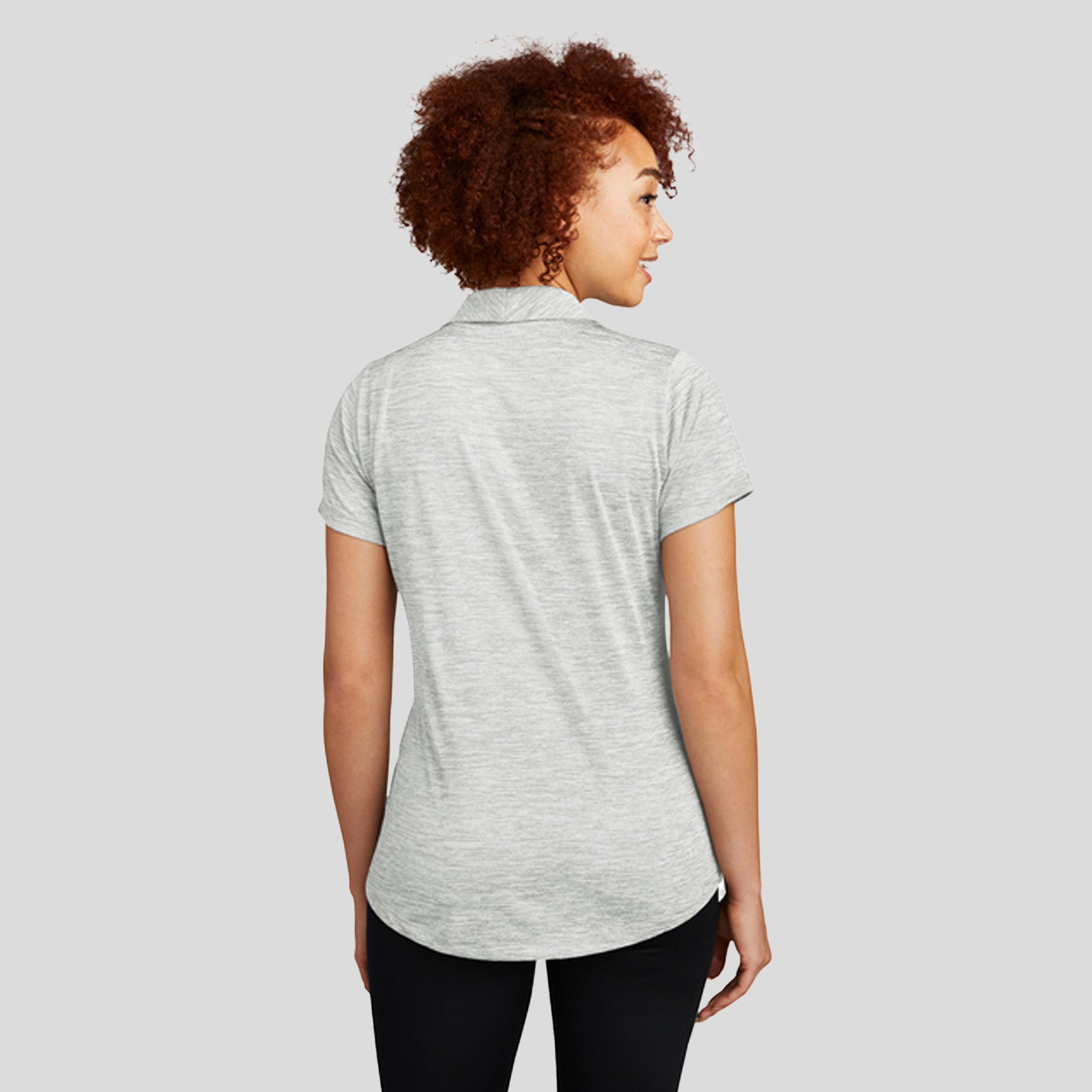 Women's PosiChargeยฎ Electric Heather Polo | Silver Electric