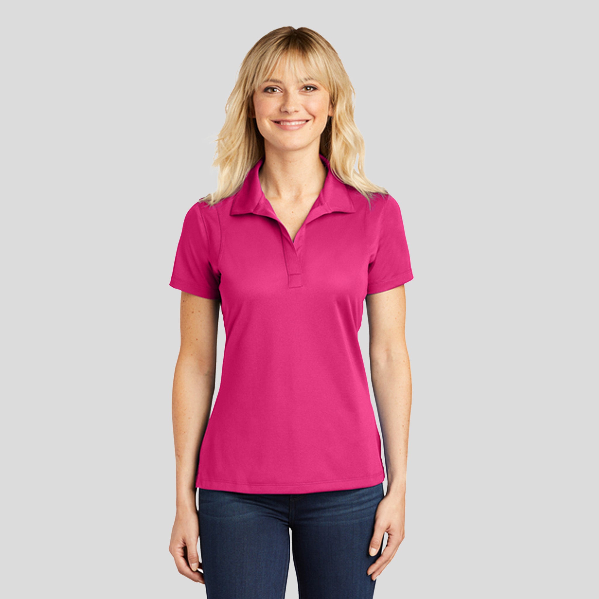 Women's Micropique Sport-Wickยฎ Polo | Pink Raspberry