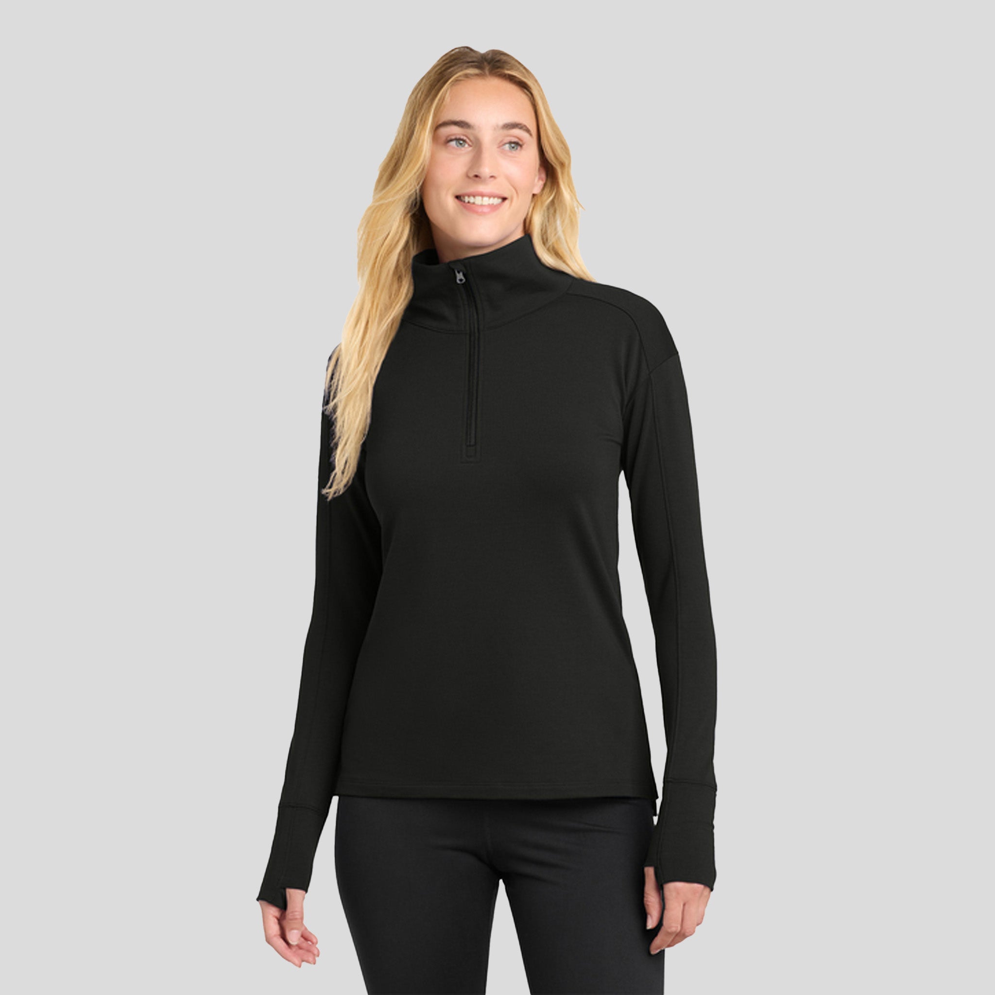 Women's Sport-Wickยฎ Flex Fleece 1/4-Zip | Black