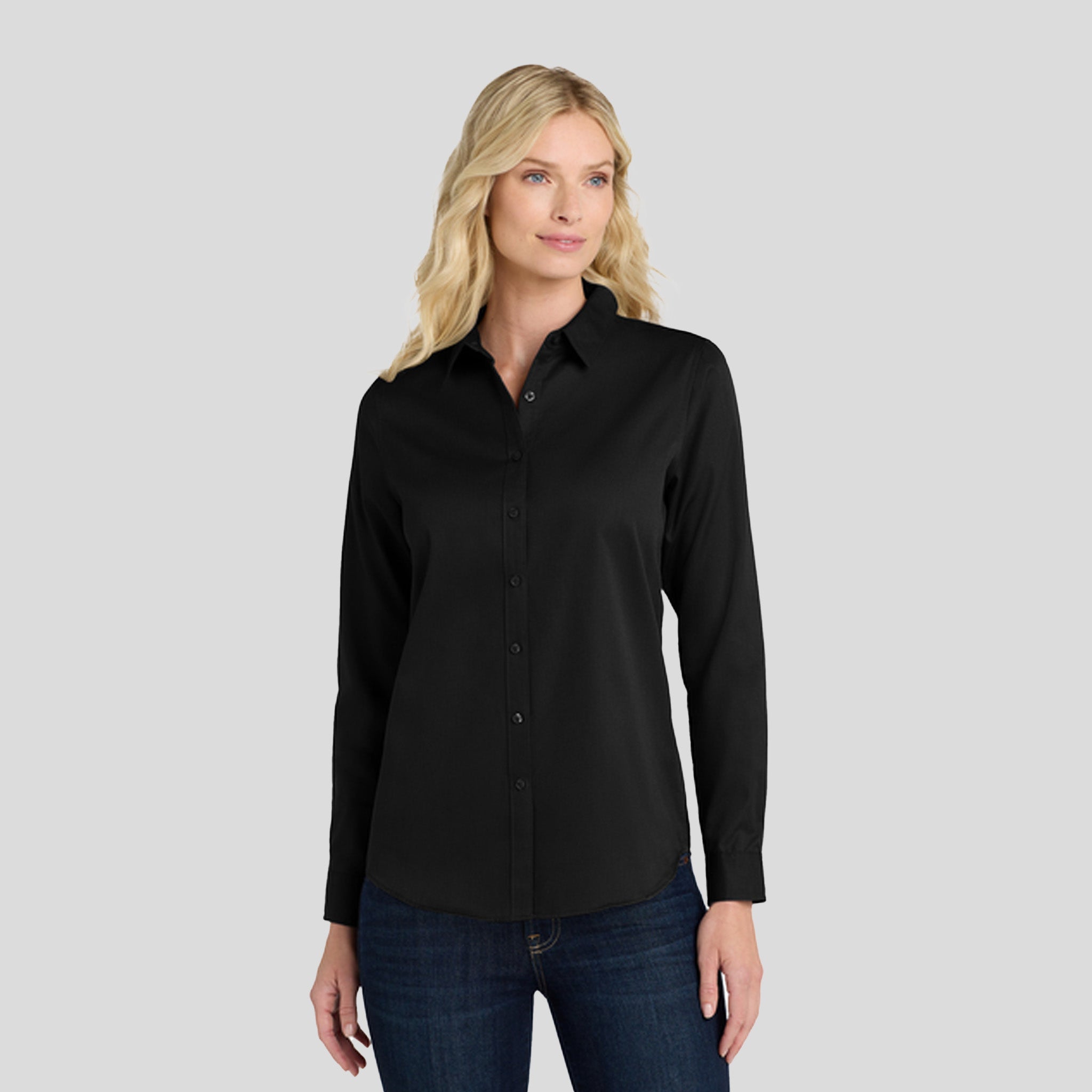 Women's Long Sleeve SuperPro React β’ | Deep Black