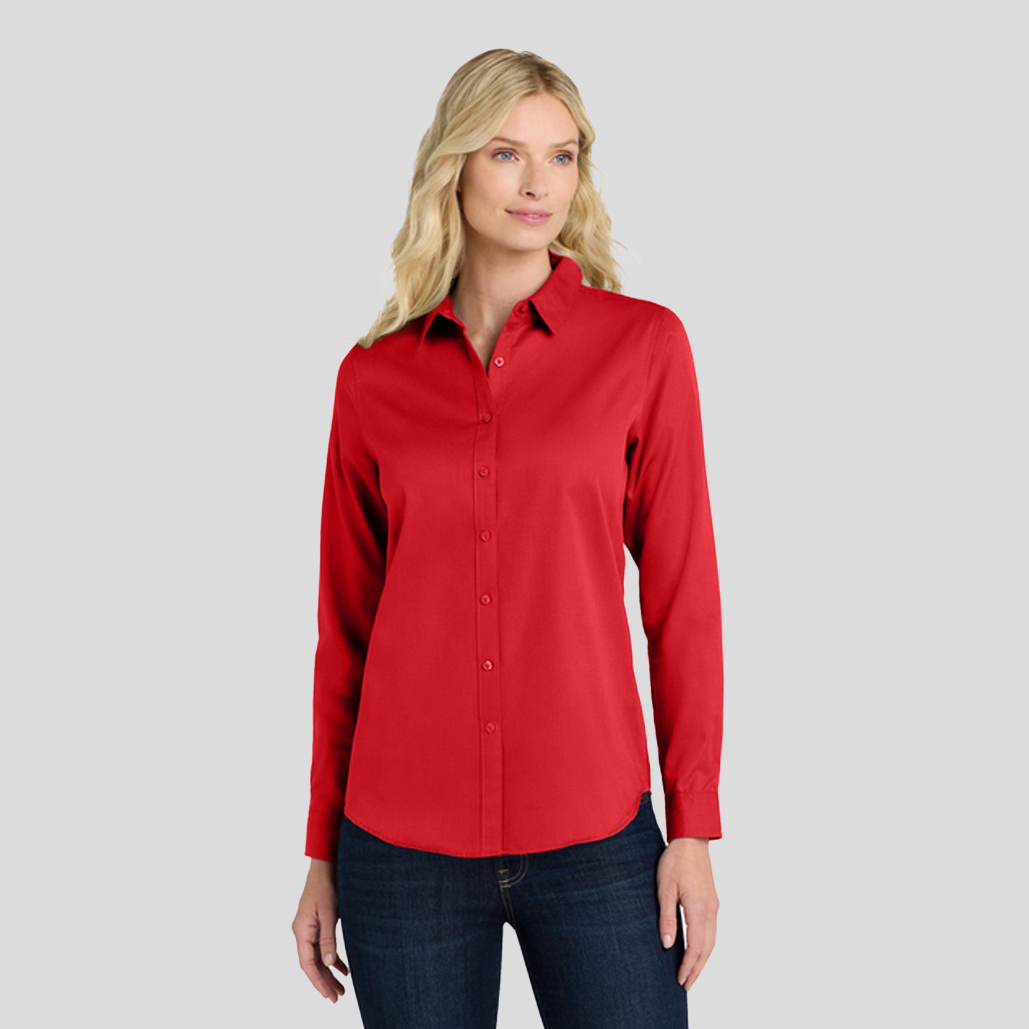 Women's Long Sleeve SuperPro React β’ | Rich Red